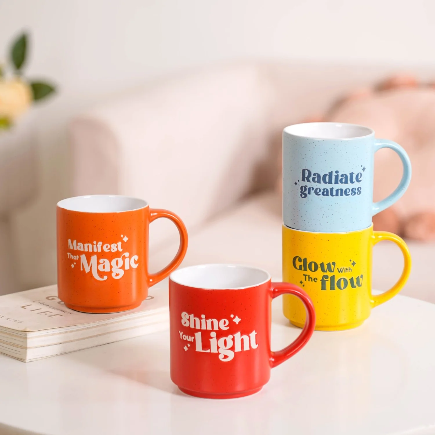 Positive Affirmation Stackable Mugs Set Of 4 280ml - Image 11