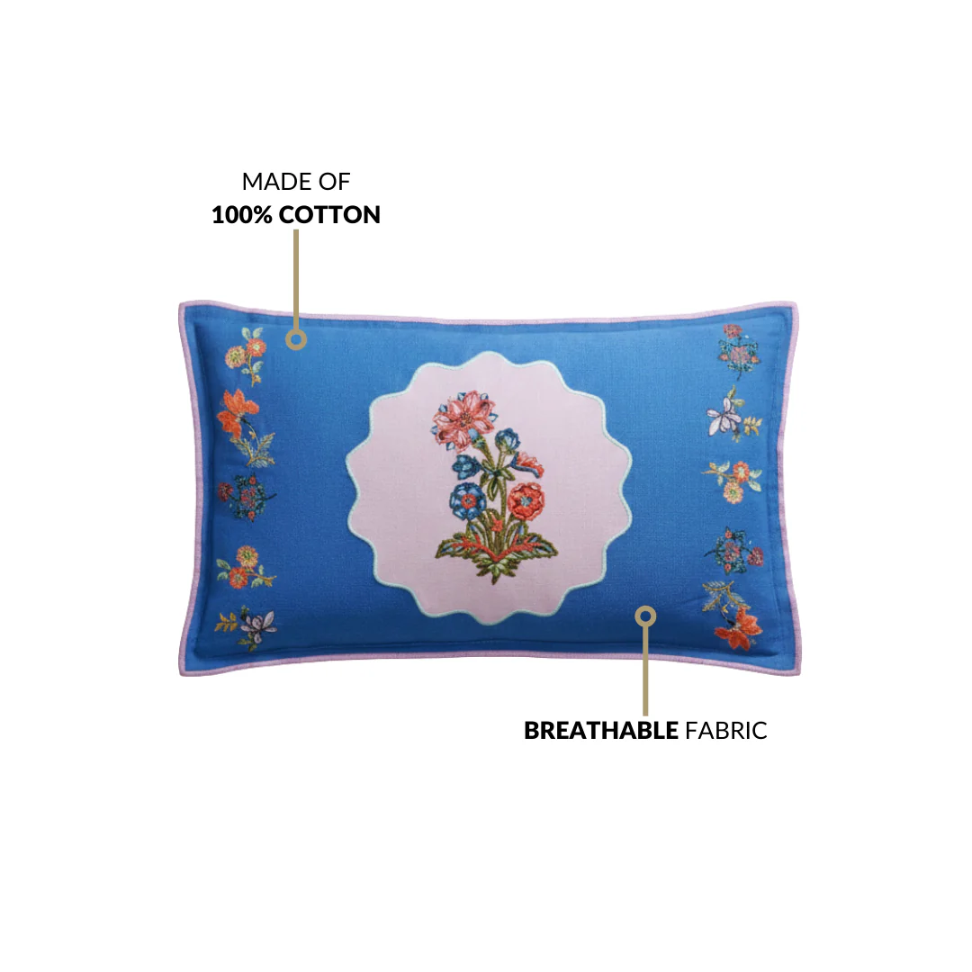 Bloom Era Bouquet Cotton Cushion Cover 50x30cm - Image 4