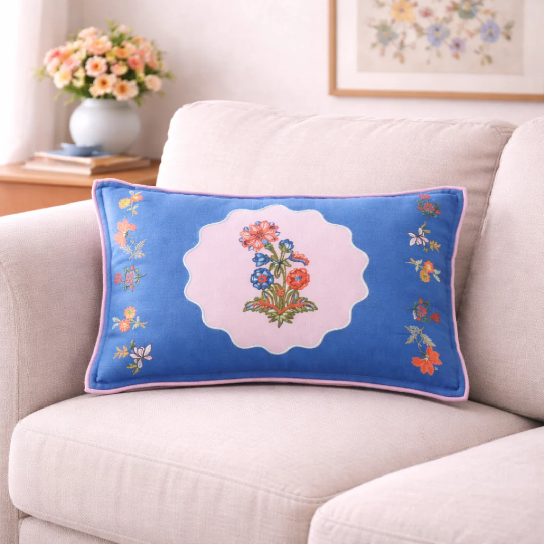 Bloom Era Bouquet Cotton Cushion Cover 50x30cm - Image 7
