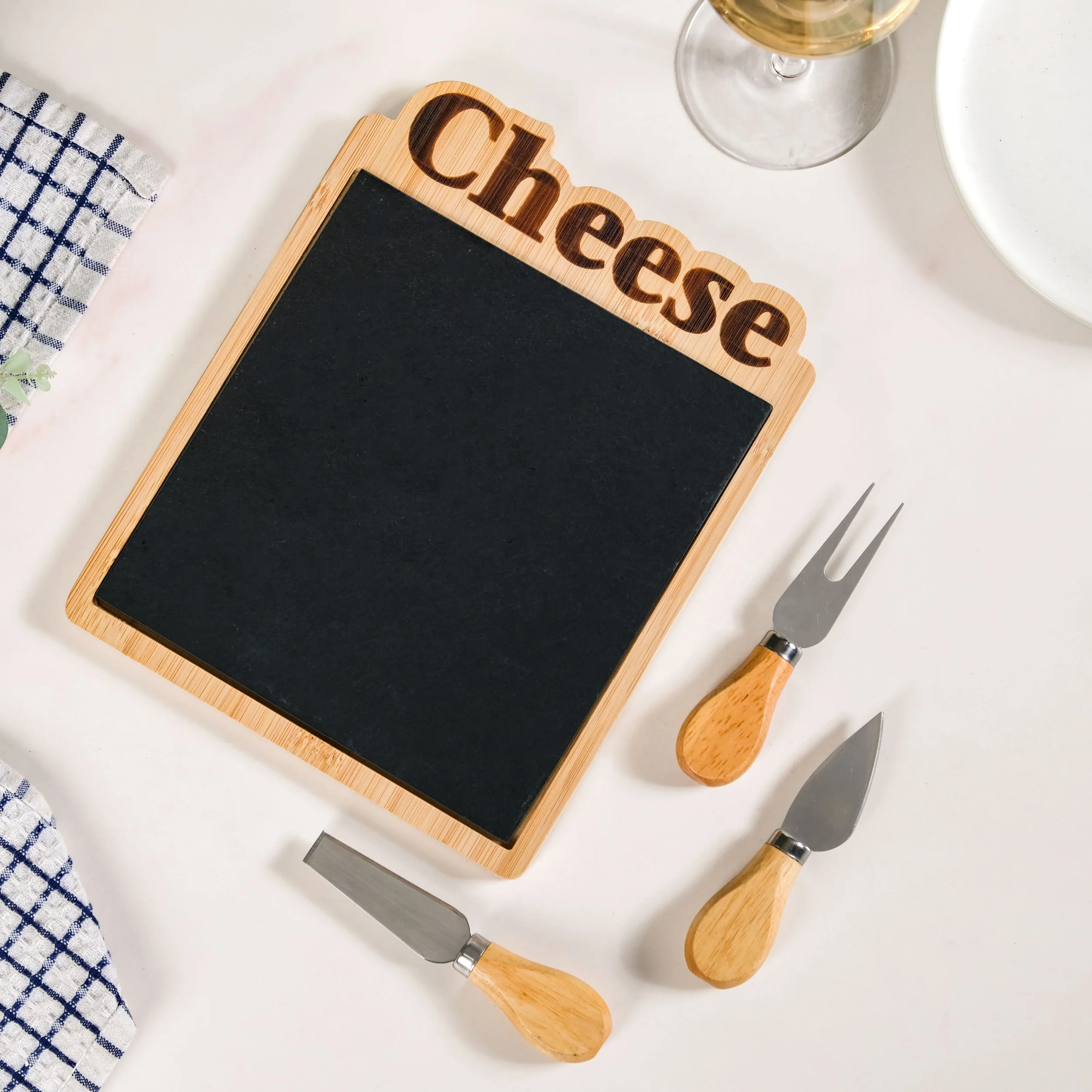 Premium Slate Cheese Board Set Of 4 - Image 2