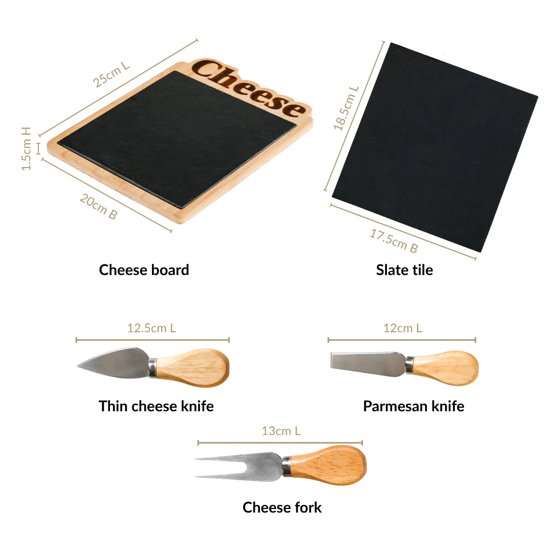 Premium Slate Cheese Board Set Of 4 - Image 4