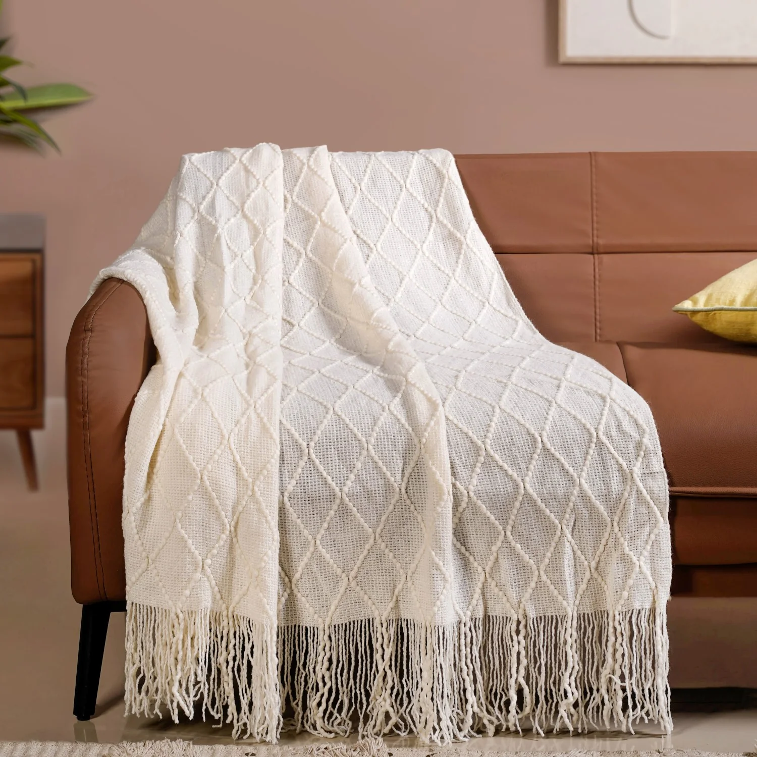 Pristine White Couch Throw - Image 6