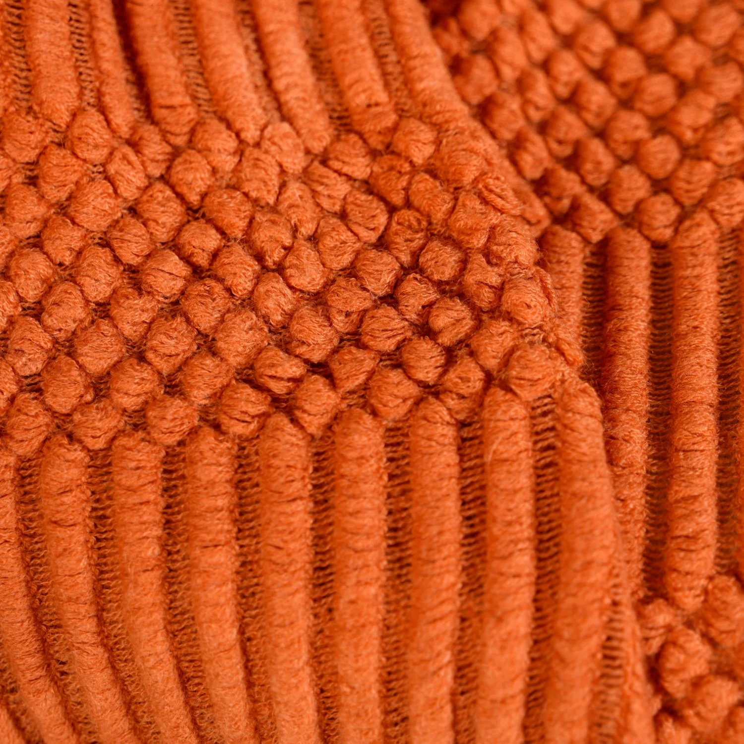 Pumpkin Spice Textured Throw Blanket - Image 2
