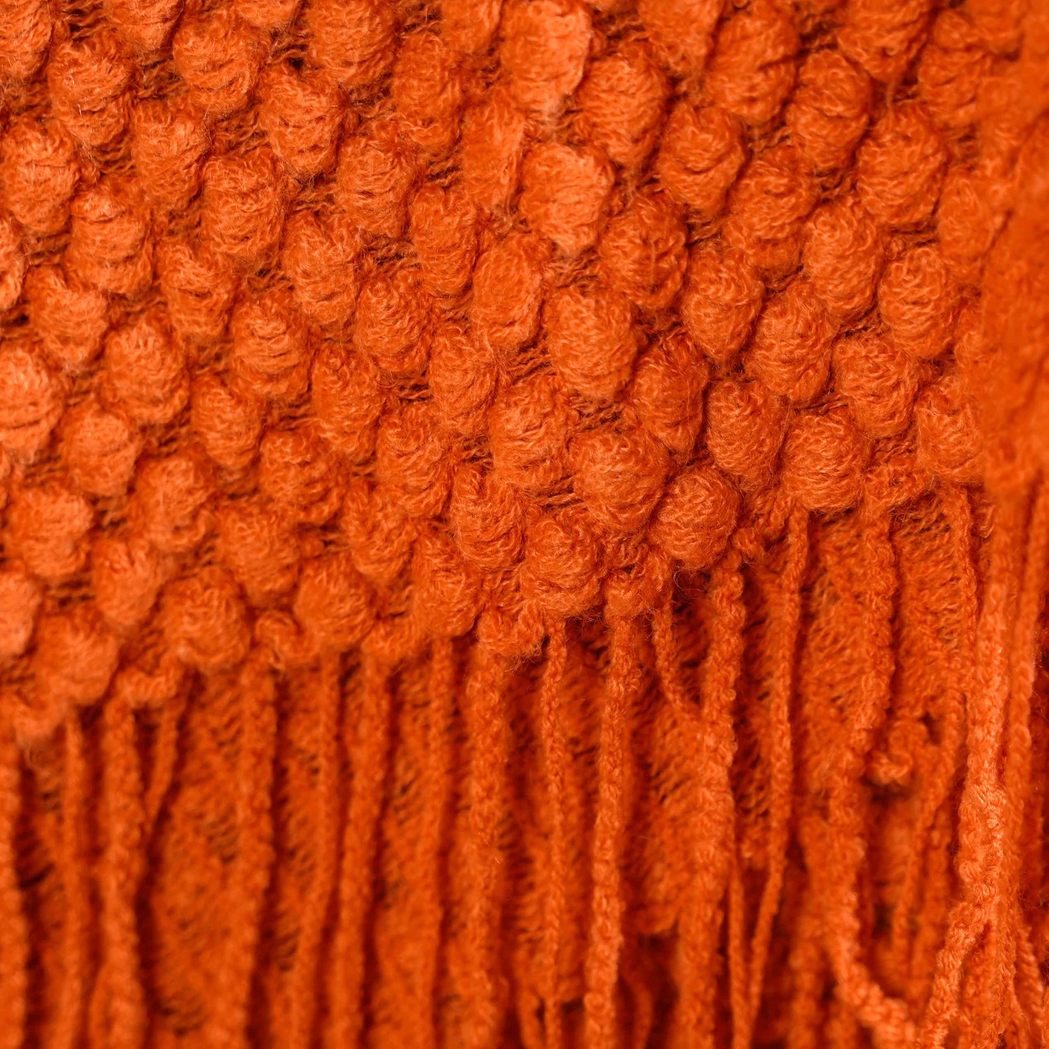 Pumpkin Spice Textured Throw Blanket - Image 5
