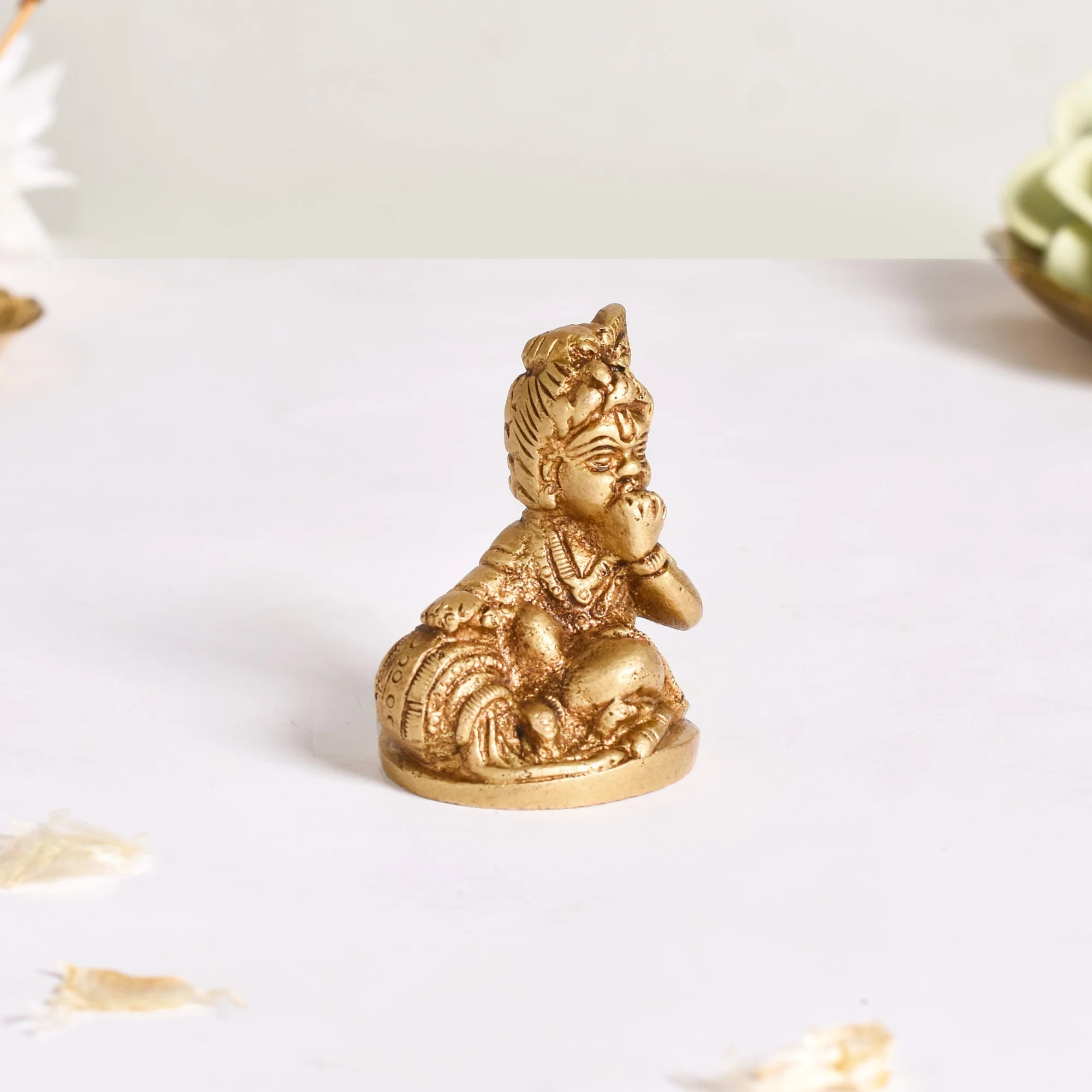 Pure Brass Laddu Gopal Idol 5cm - Image 10