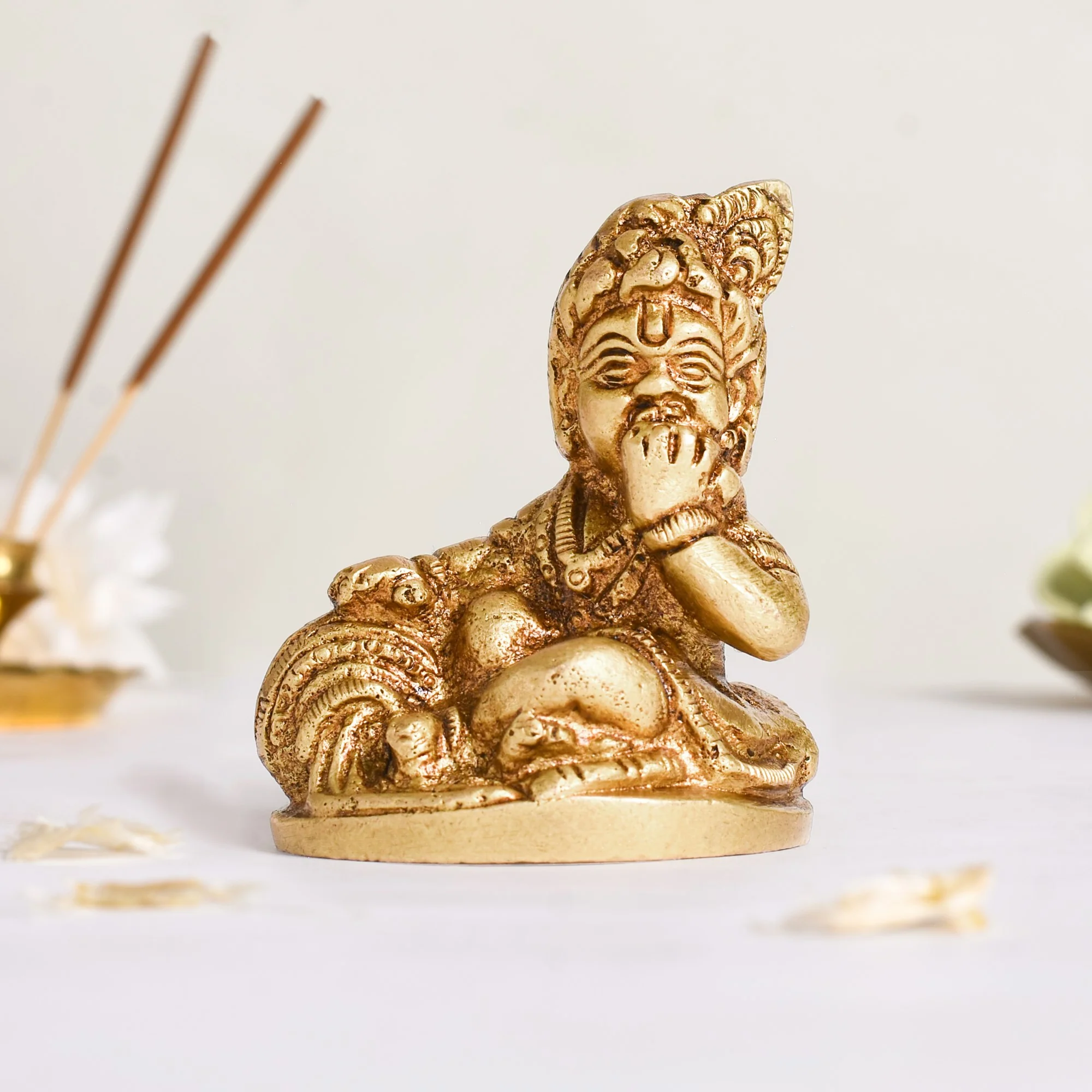 Pure Brass Laddu Gopal Idol 5cm - Image 7
