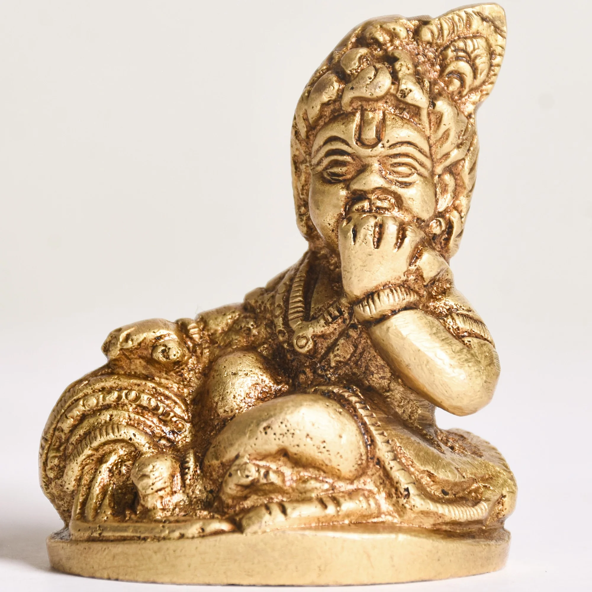 Pure Brass Laddu Gopal Idol 5cm - Image 8