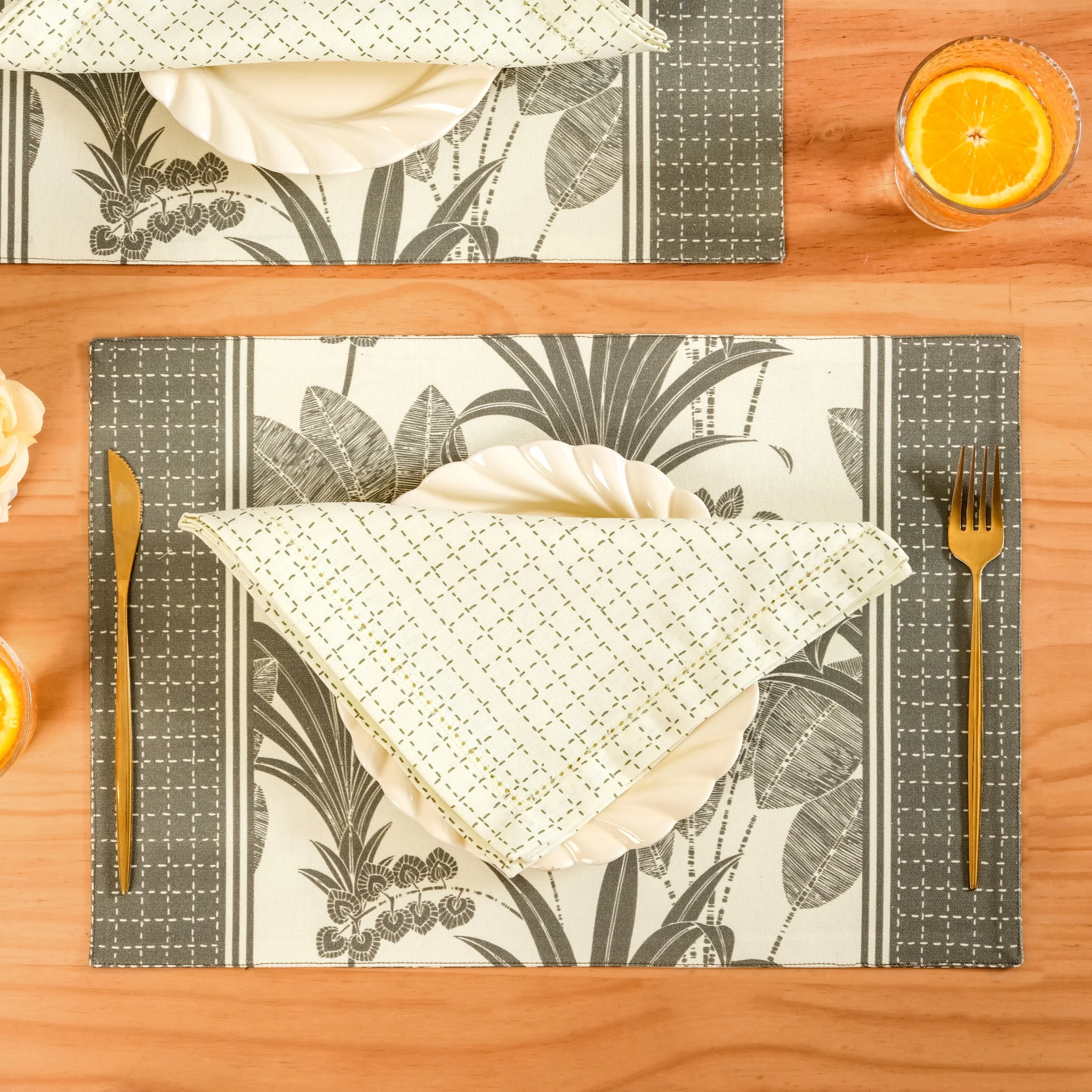 Pure Cotton Table Napkin Set Of 4 - Image 8