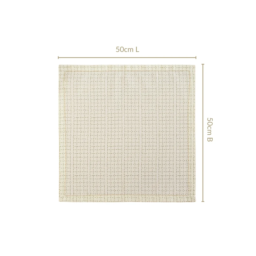 Pure Cotton Table Napkin Set Of 6 - Image 4