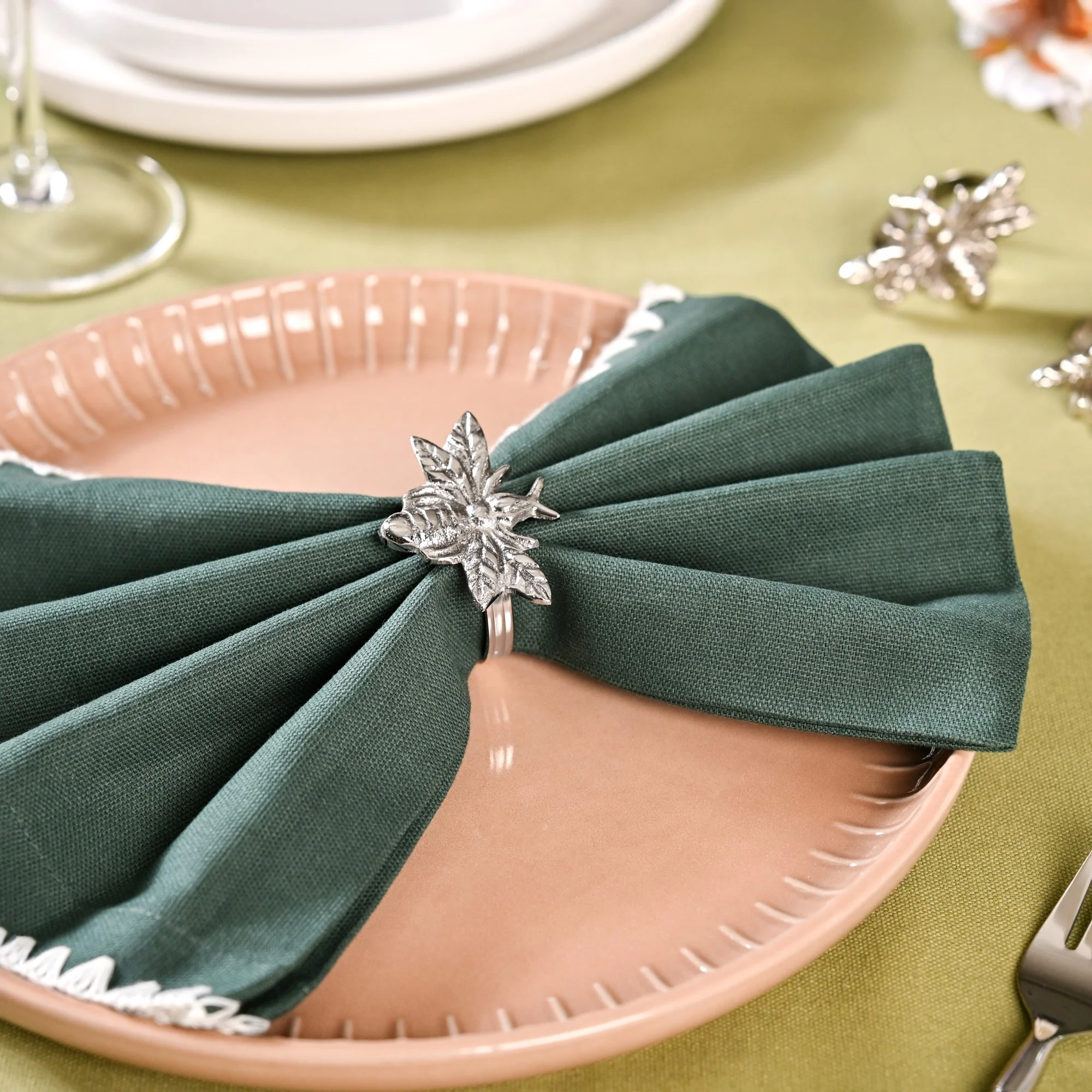 Queen Bee Pure Brass Napkin Holder Set Of 6 - Image 7