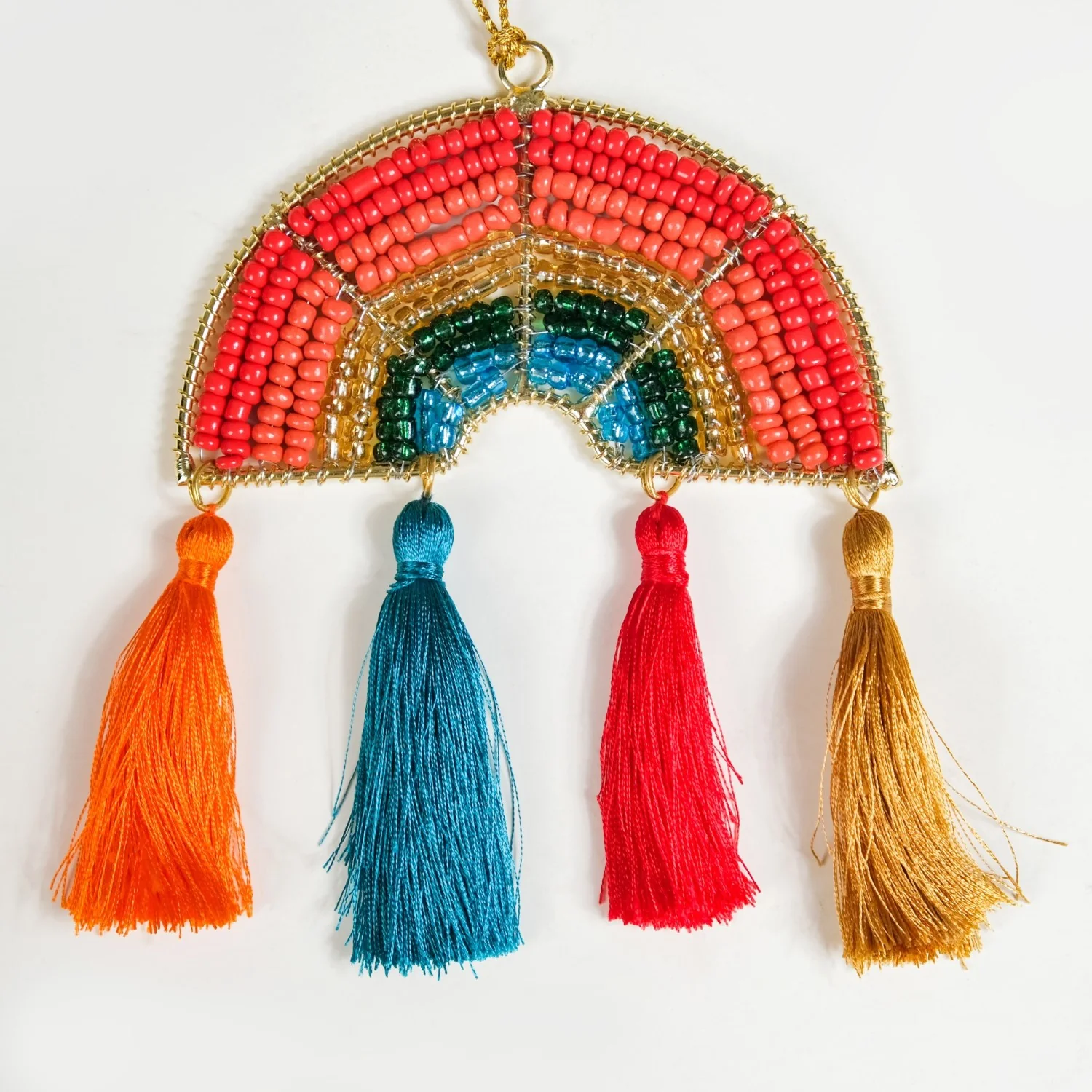 Rainbow Christmas Ornament Set of 2 Multicolour - Image 10