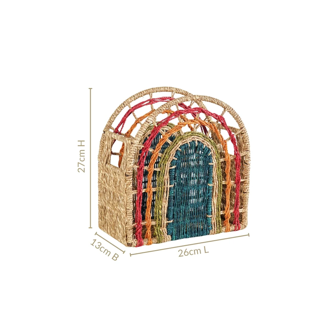 Rainbow Sustainable Sabai Storage Basket - Image 4
