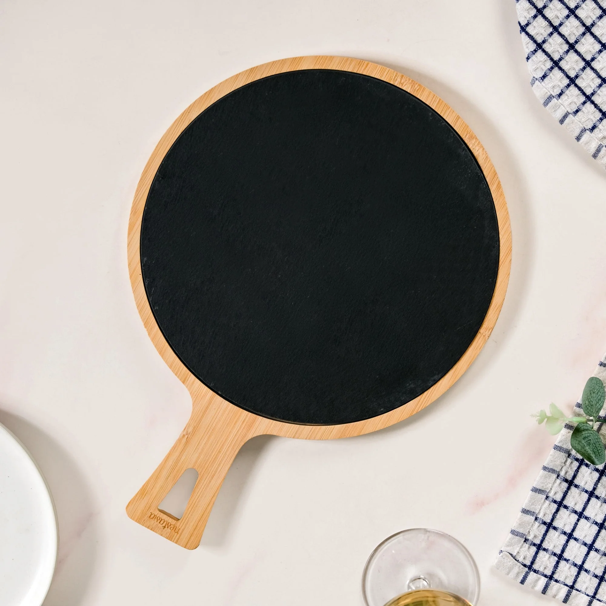 Removable Slate Round Serving Platter 26cm - Image 2