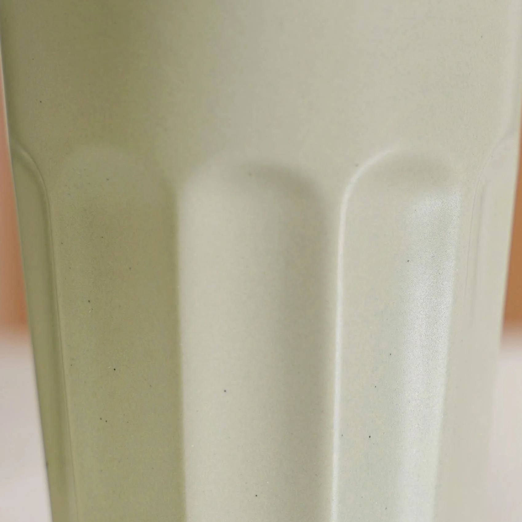Retro Fluted Tumbler Small Set Of 4 Sage Green 200ml - Image 6