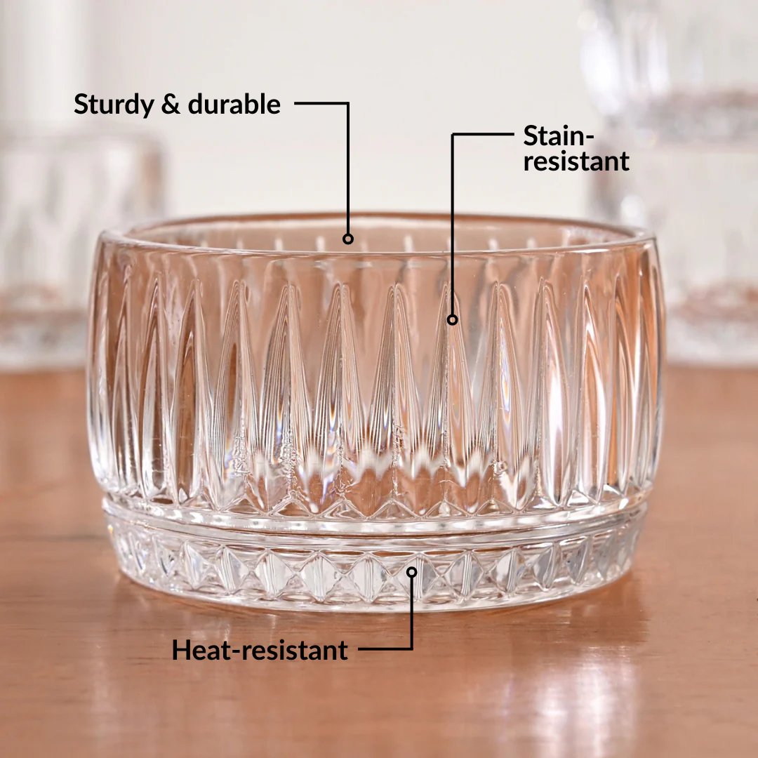Ribbed Dessert Bowl Set Of 6 160ml - Image 3