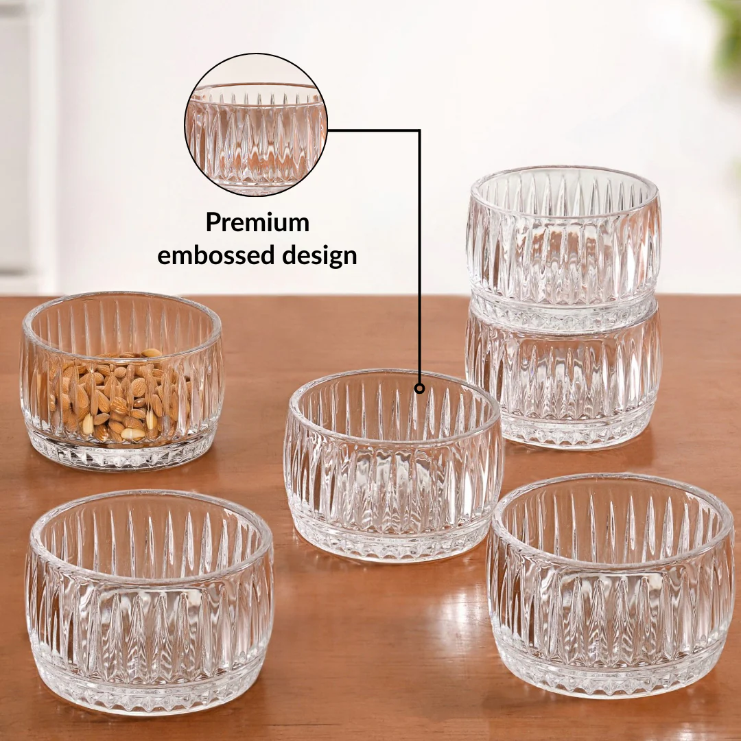 Ribbed Dessert Bowl Set Of 6 160ml - Image 4