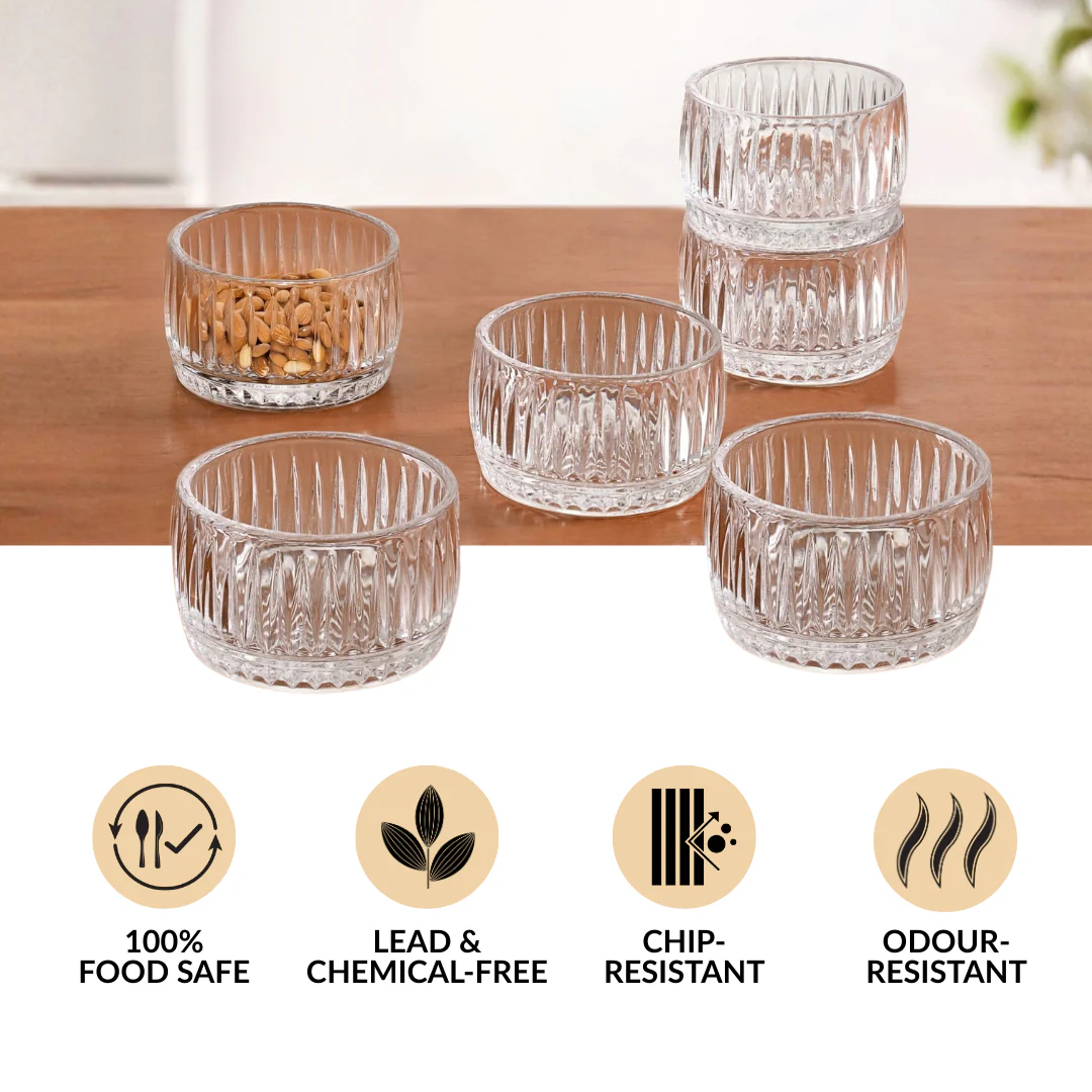 Ribbed Dessert Bowl Set Of 6 160ml - Image 5