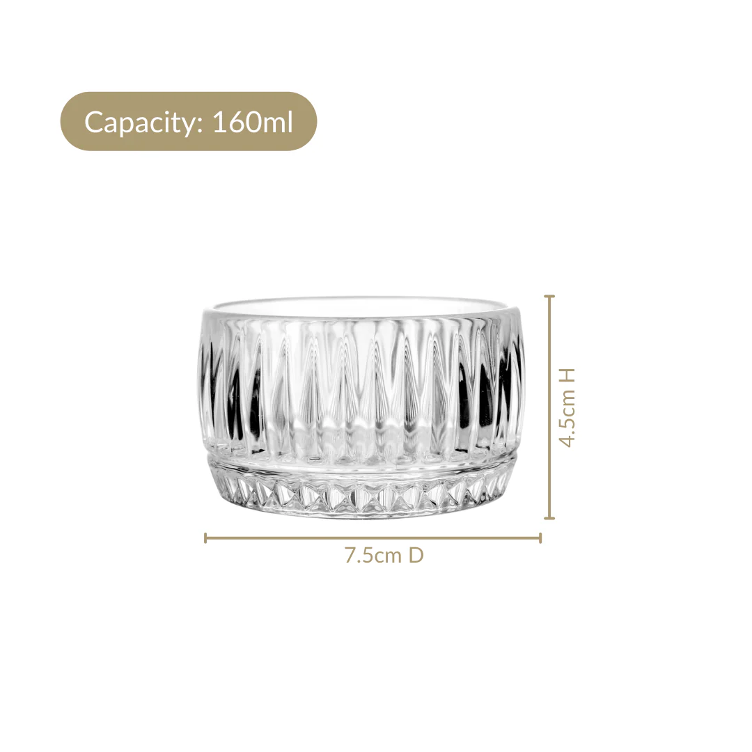 Ribbed Dessert Bowl Set Of 6 160ml - Image 6