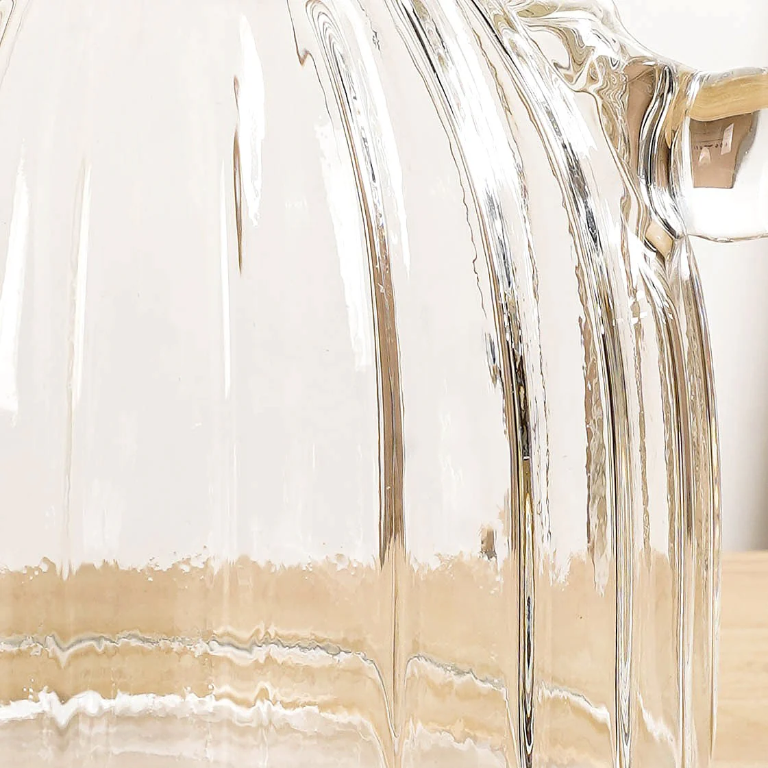 Ribbed Flame Safe Borosilicate Glass Kettle With Strainer 800ml - Image 5