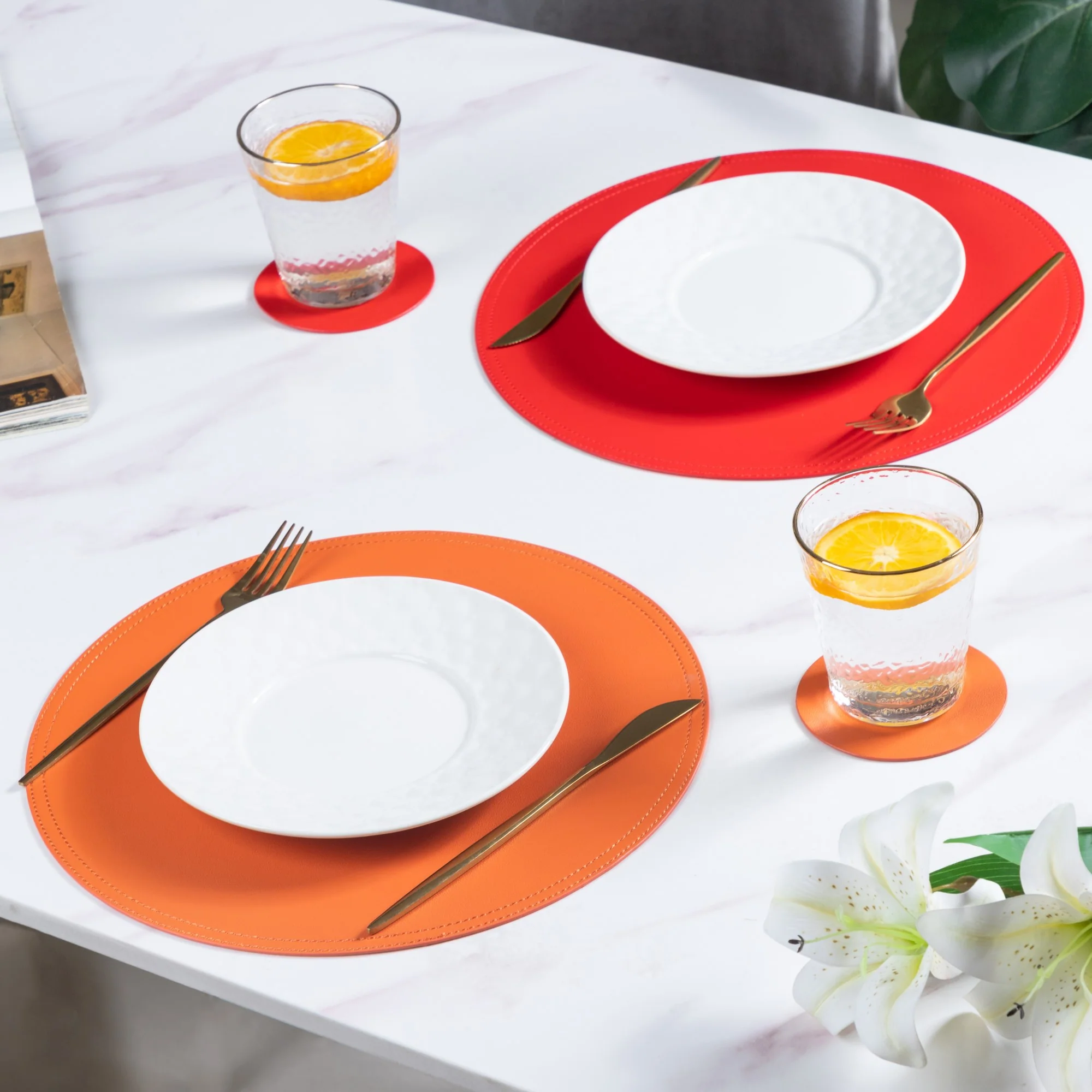 Round Mat And Coaster Set - Image 4