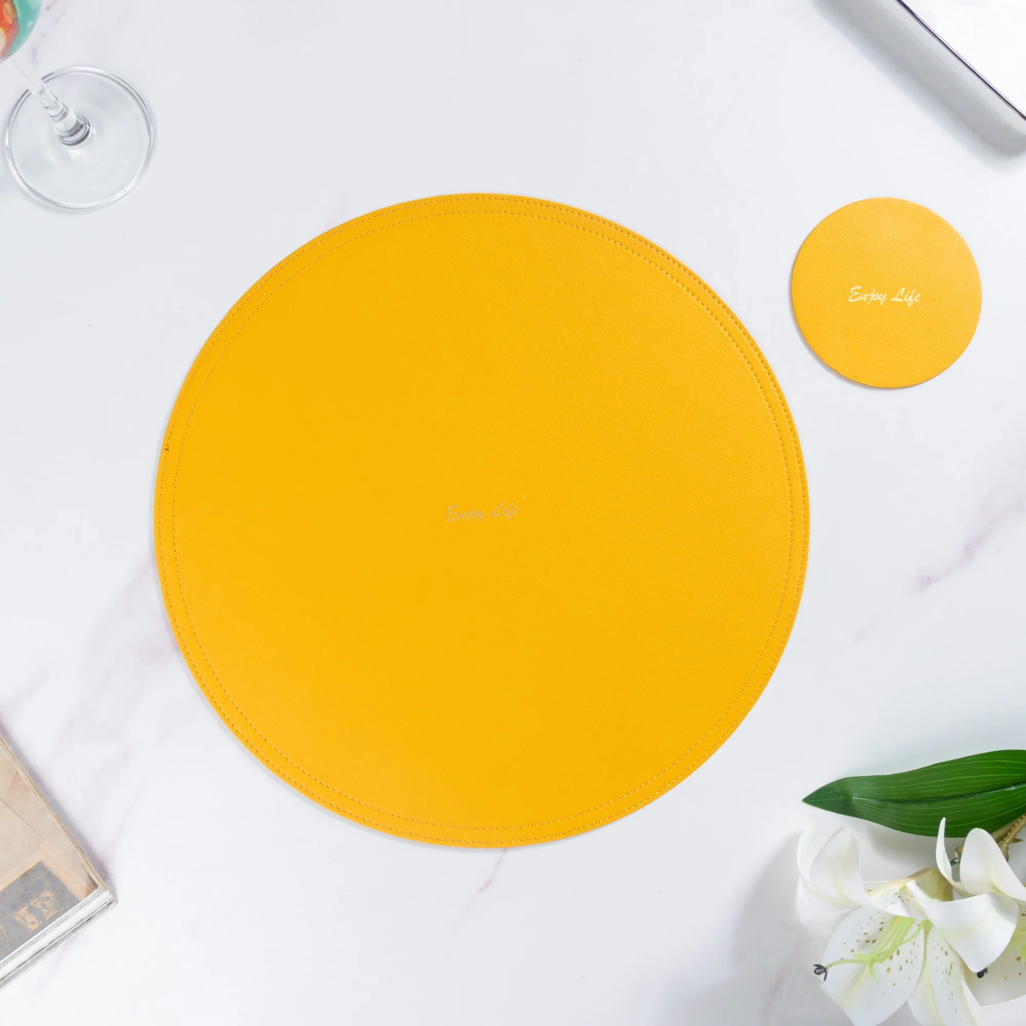 Round Mat And Coaster Set - Image 8