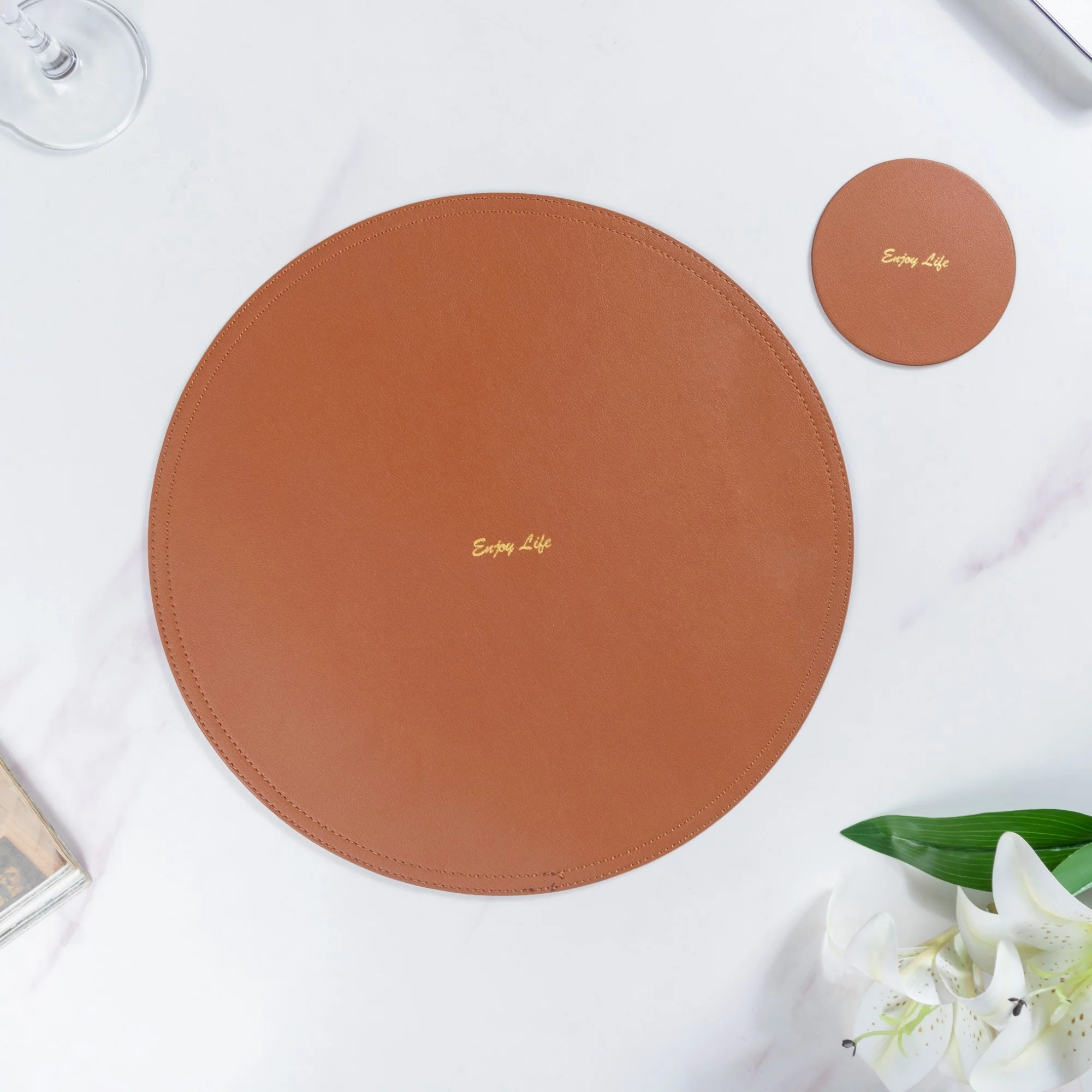 Round Mat And Coaster Set - Image 9