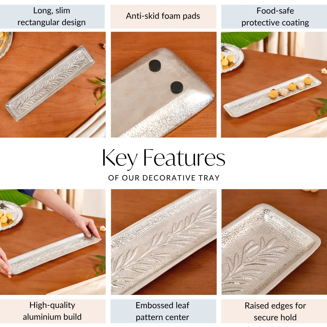 Royalcore Embossed Decorative Long Tray - Image 5
