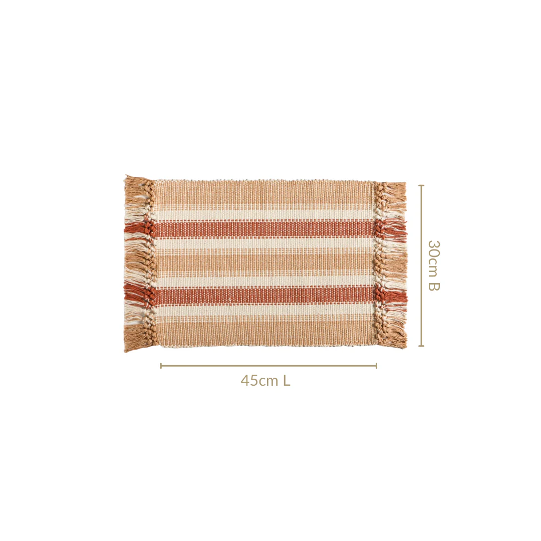 Rustic Cotton Placemat Set Of 6 - Image 4