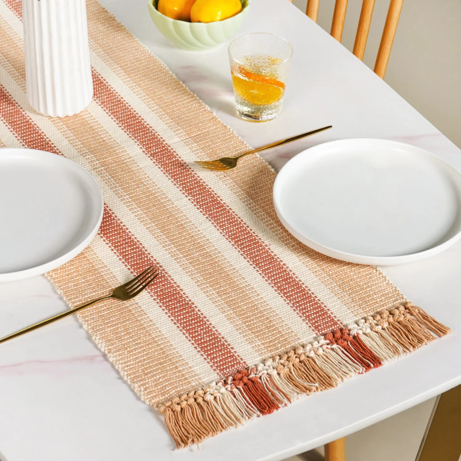 Rustic Cotton Runner 180x33cm - Image 2