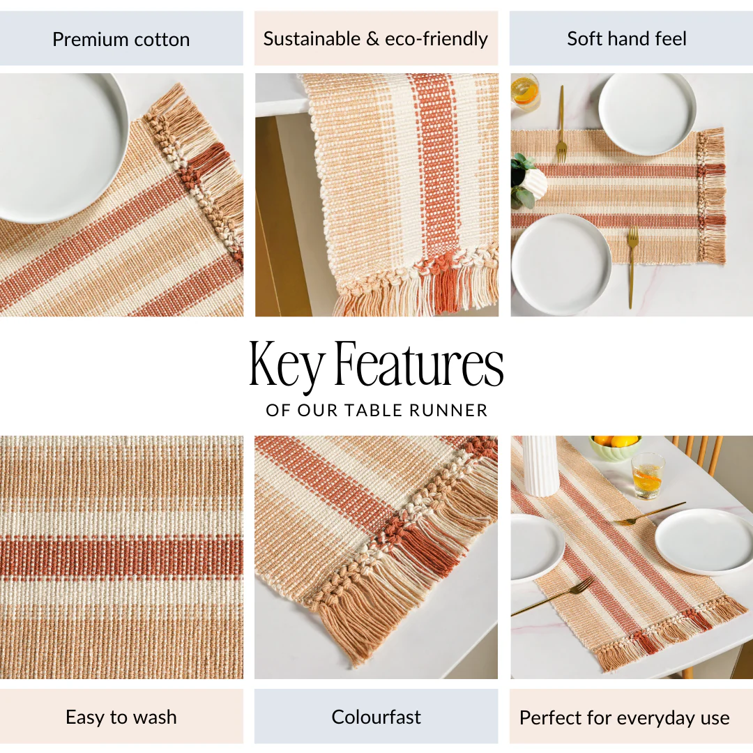 Rustic Cotton Runner 180x33cm - Image 4
