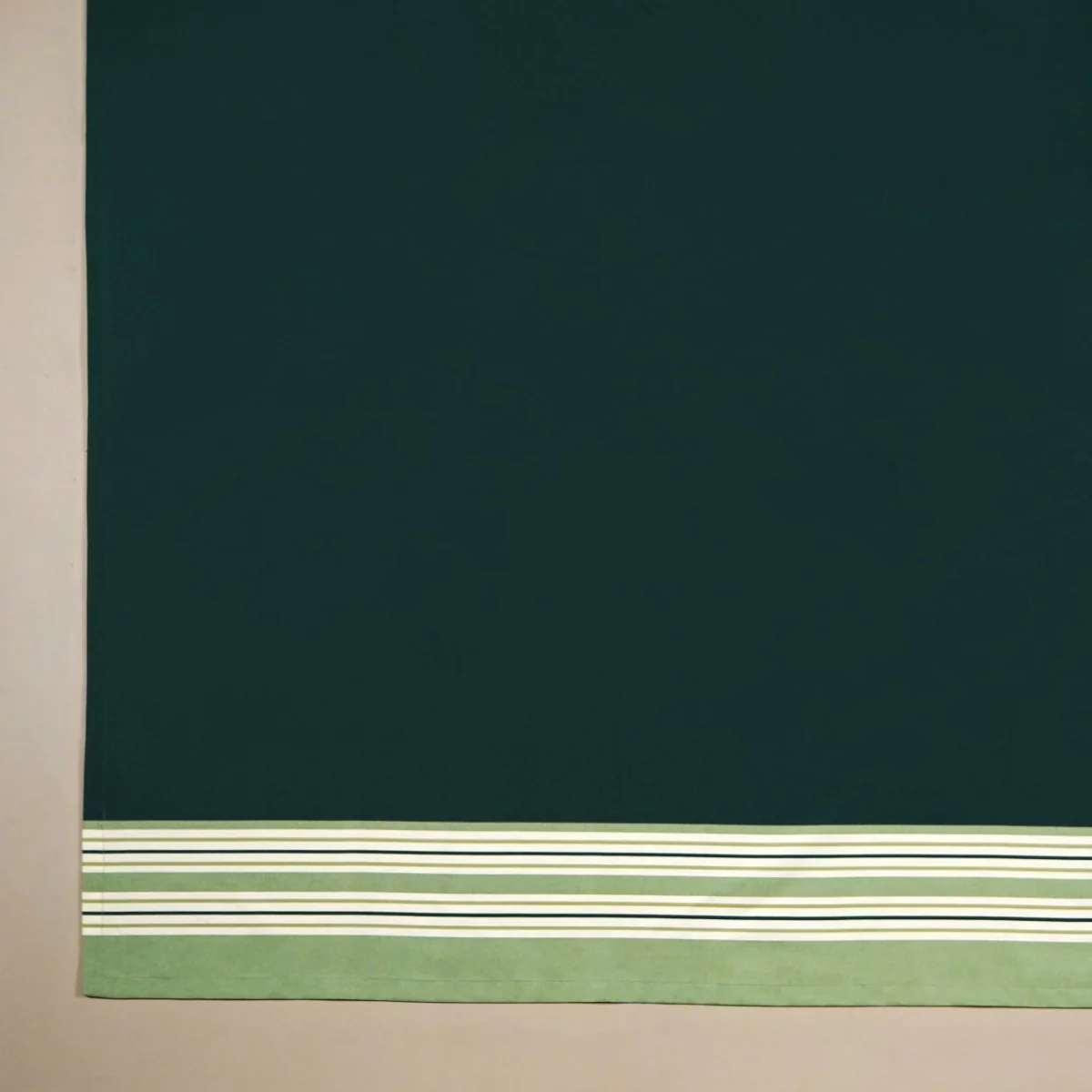 Sage Stripes 6 Seater Cotton Table Cover 203x152cm - Image 3