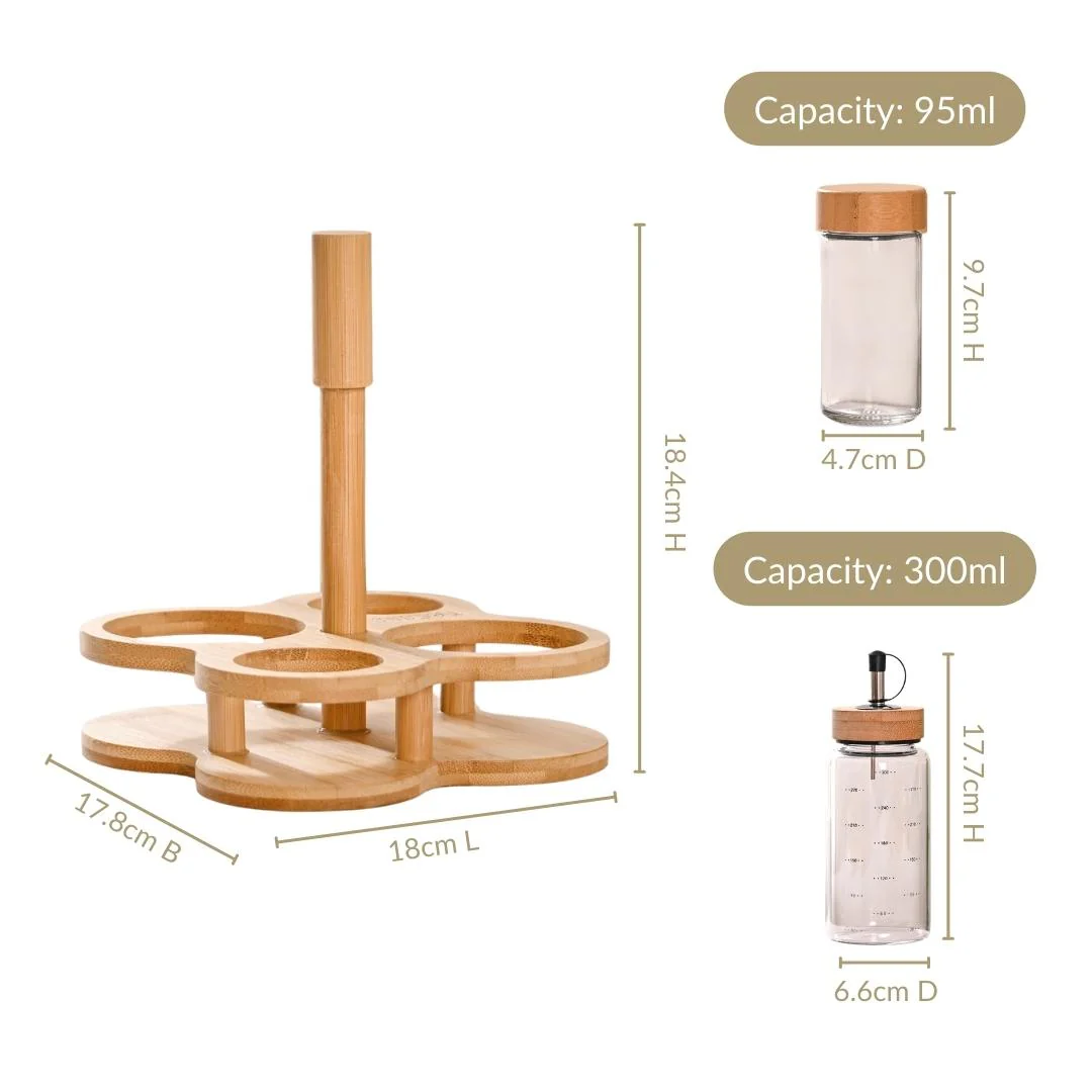 Seasoning Jar And Oil Dispenser Set Of 5 95ml 300ml - Image 5