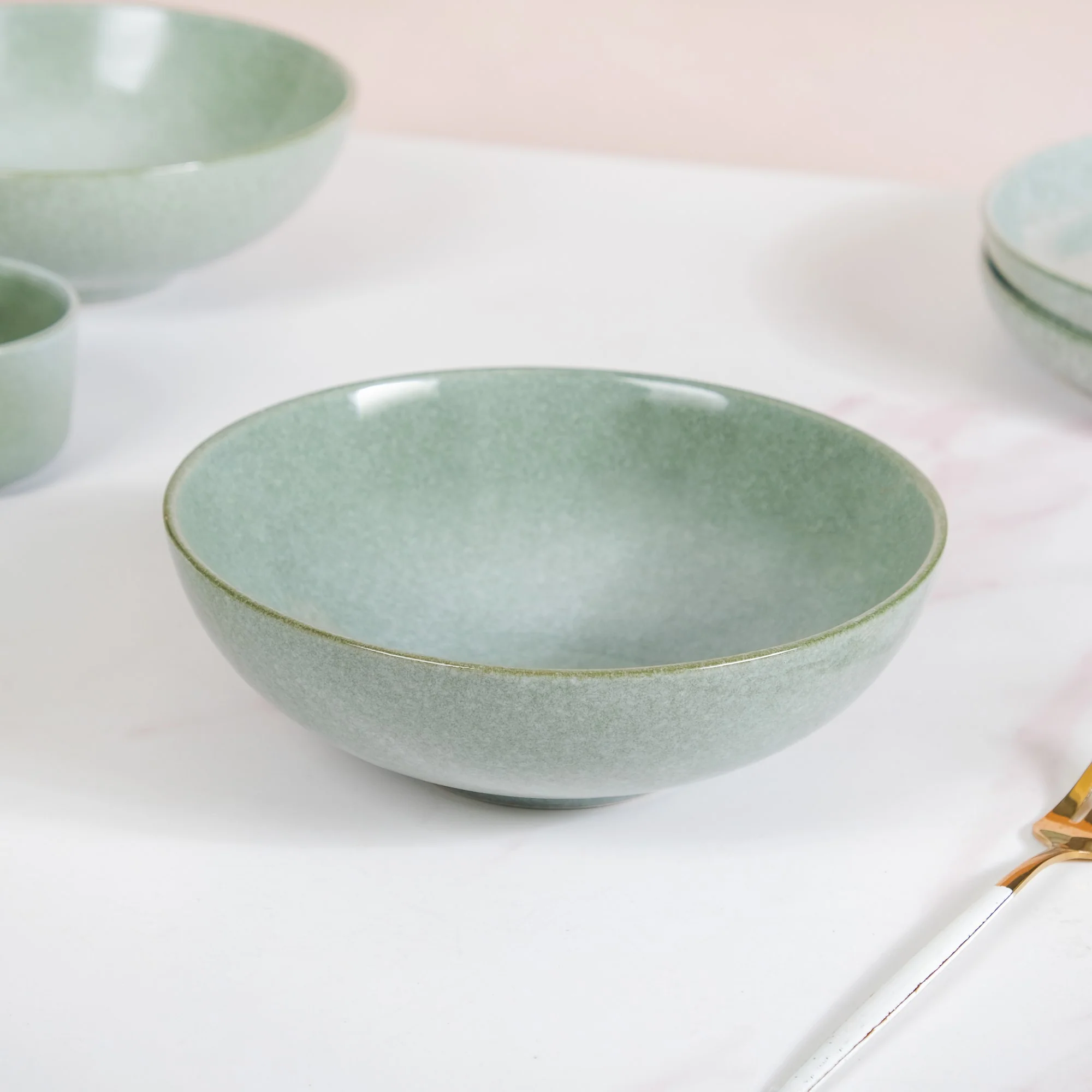 Sera Ceramic Serving Bowl Set Of 2 Sage 1000ml - Image 6