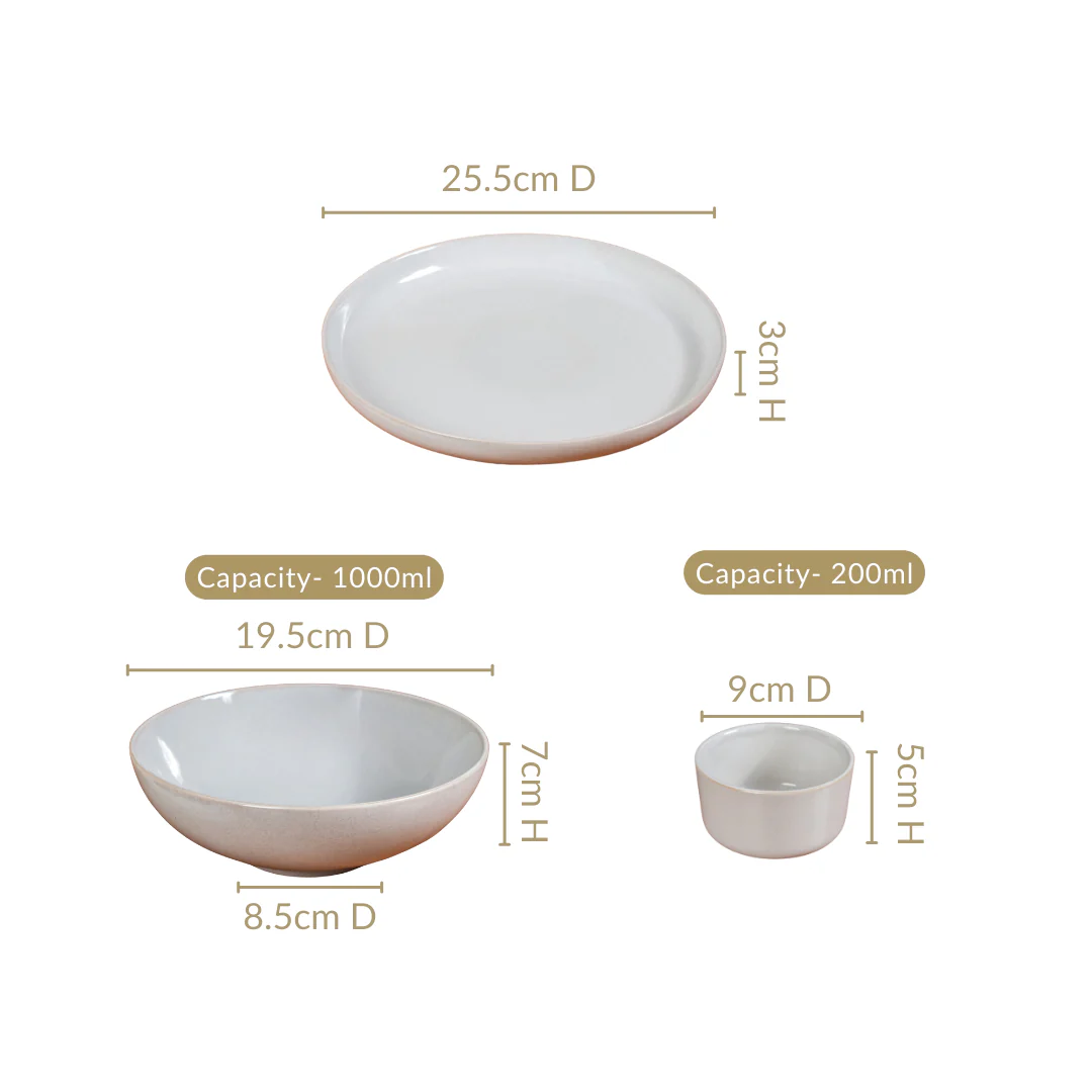 Sera Grey 14 Piece Dinnerware Set For 6 - Image 4