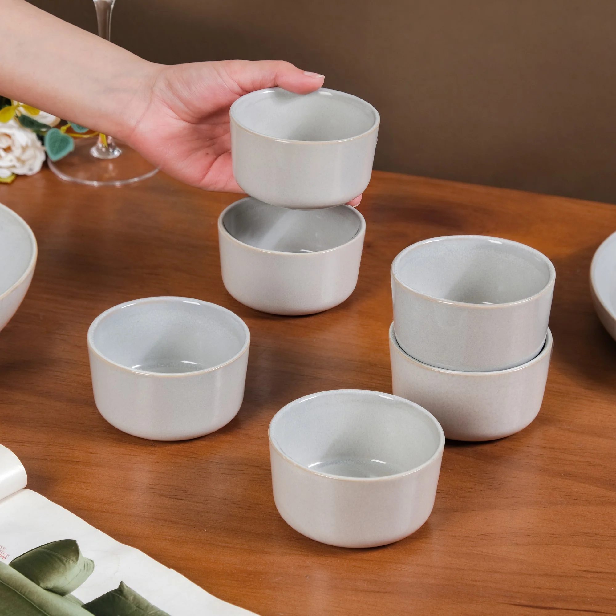 Sera Grey 14 Piece Dinnerware Set For 6 - Image 6