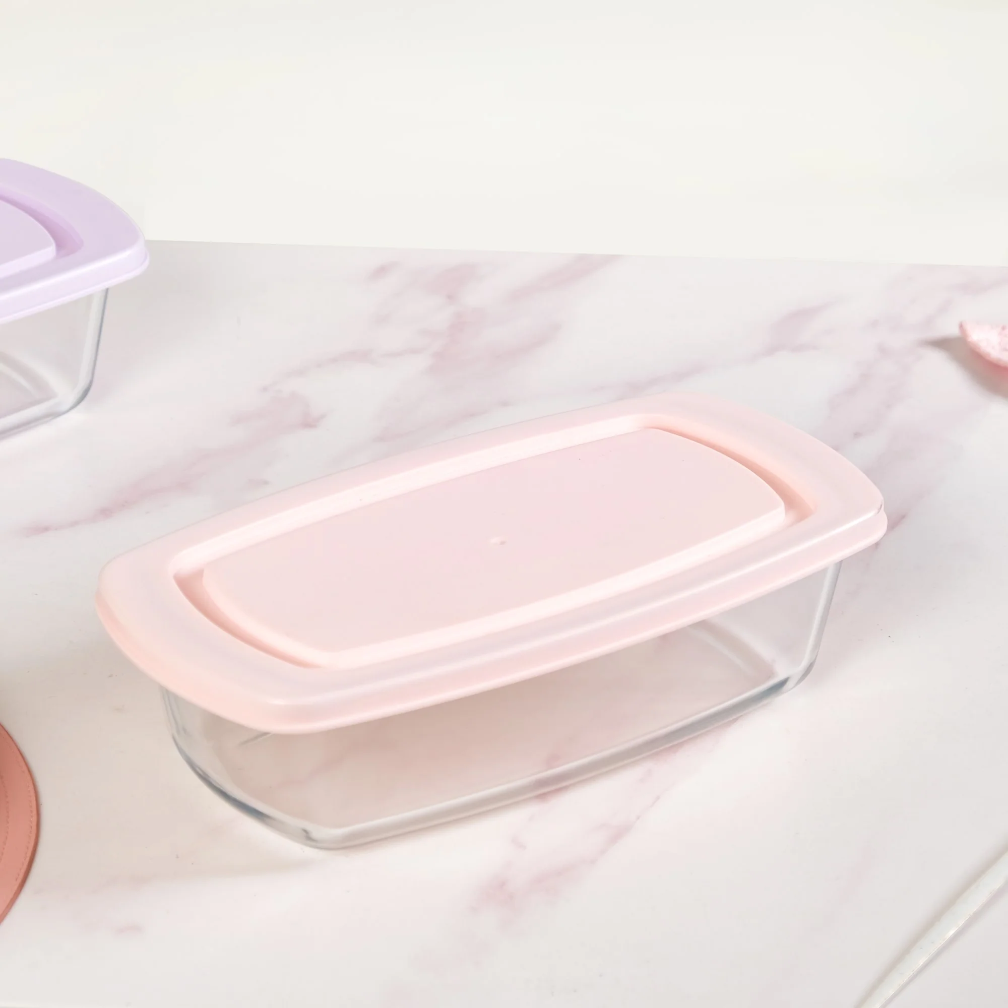 Set Of 2 Borosilicate Long Baking Dishes With Lid 1600ml - Image 7