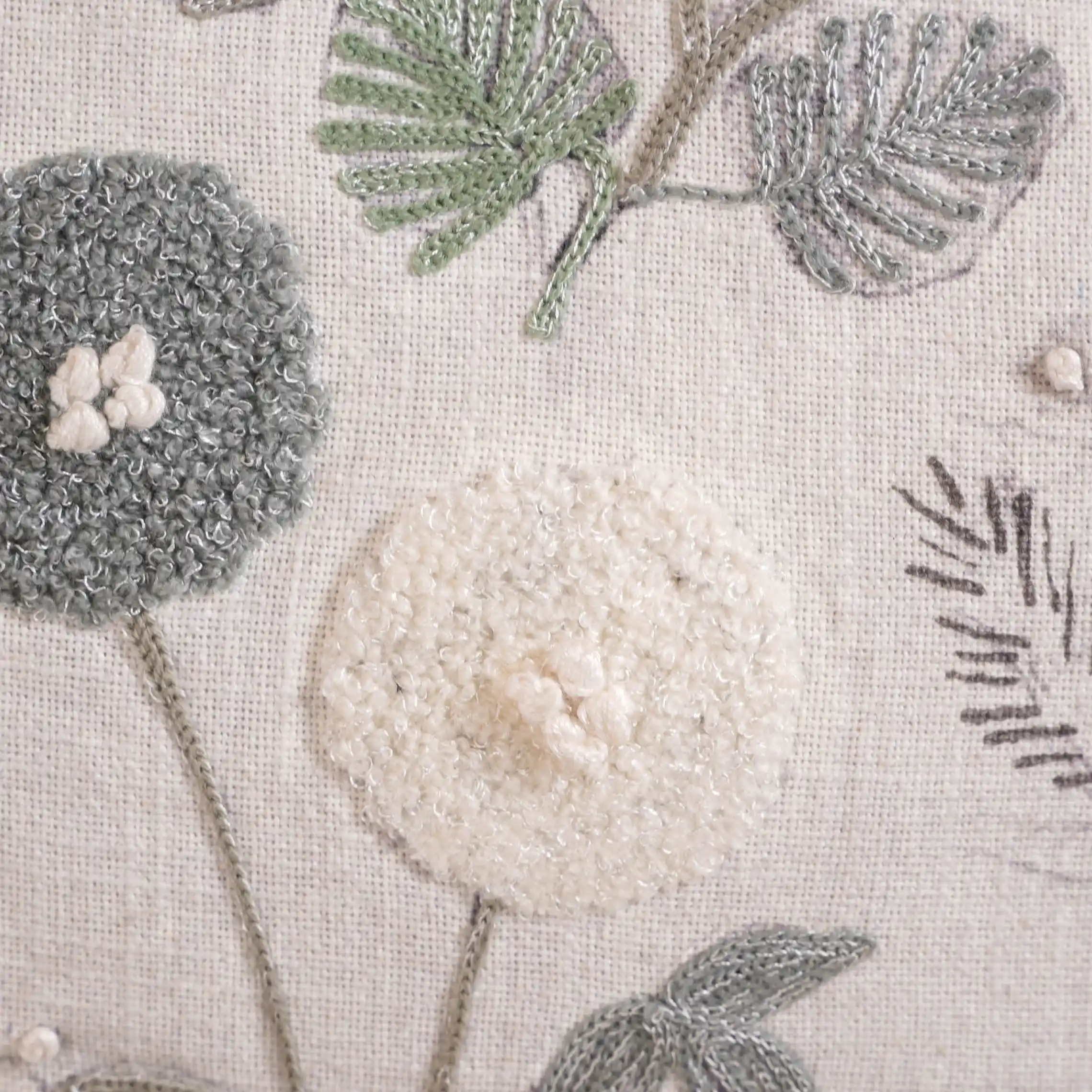 Set Of 2 Floral Threadwork Cotton Cushion Covers - Image 14