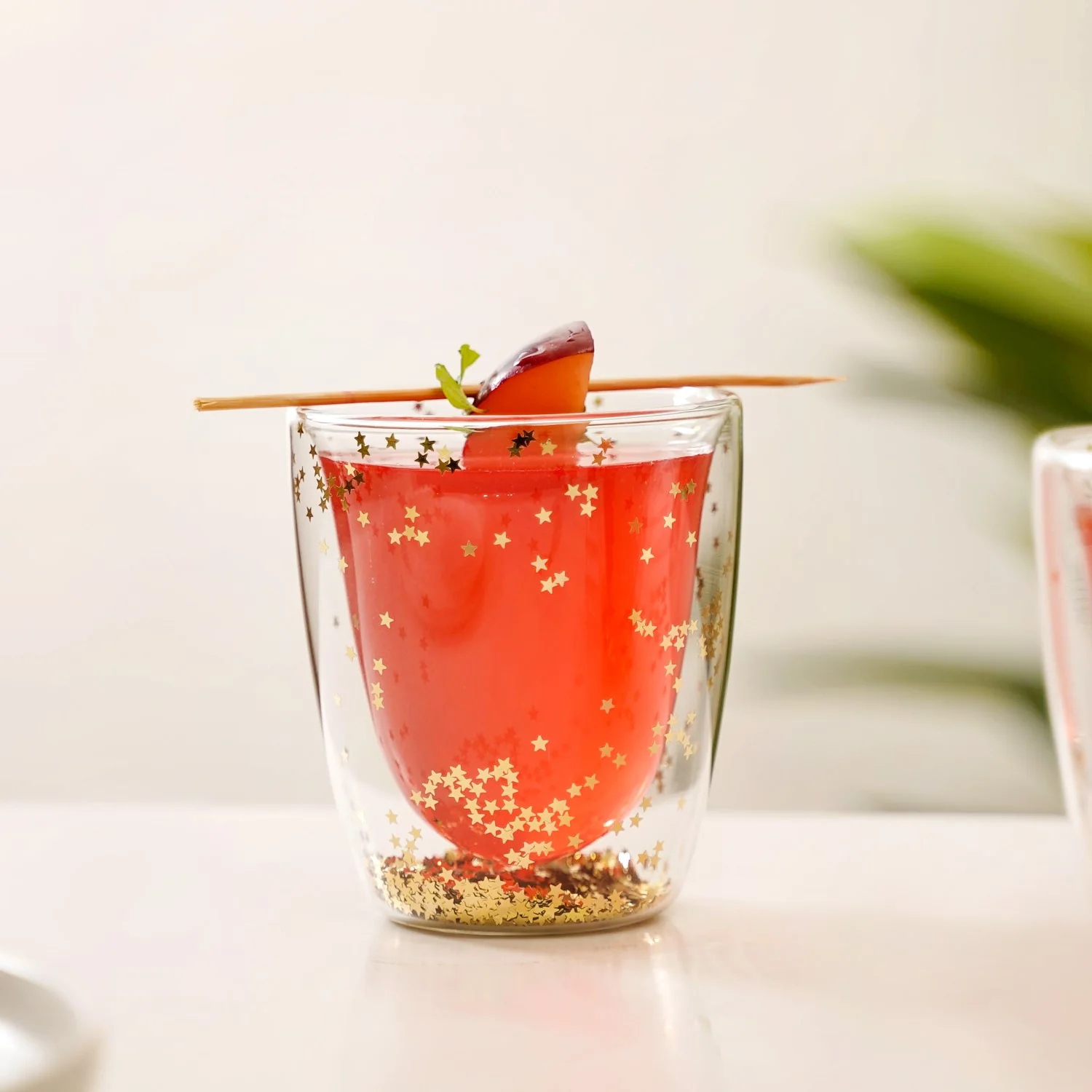 Set Of 2 Gold Star Glass Tumblers 225ml - Image 10