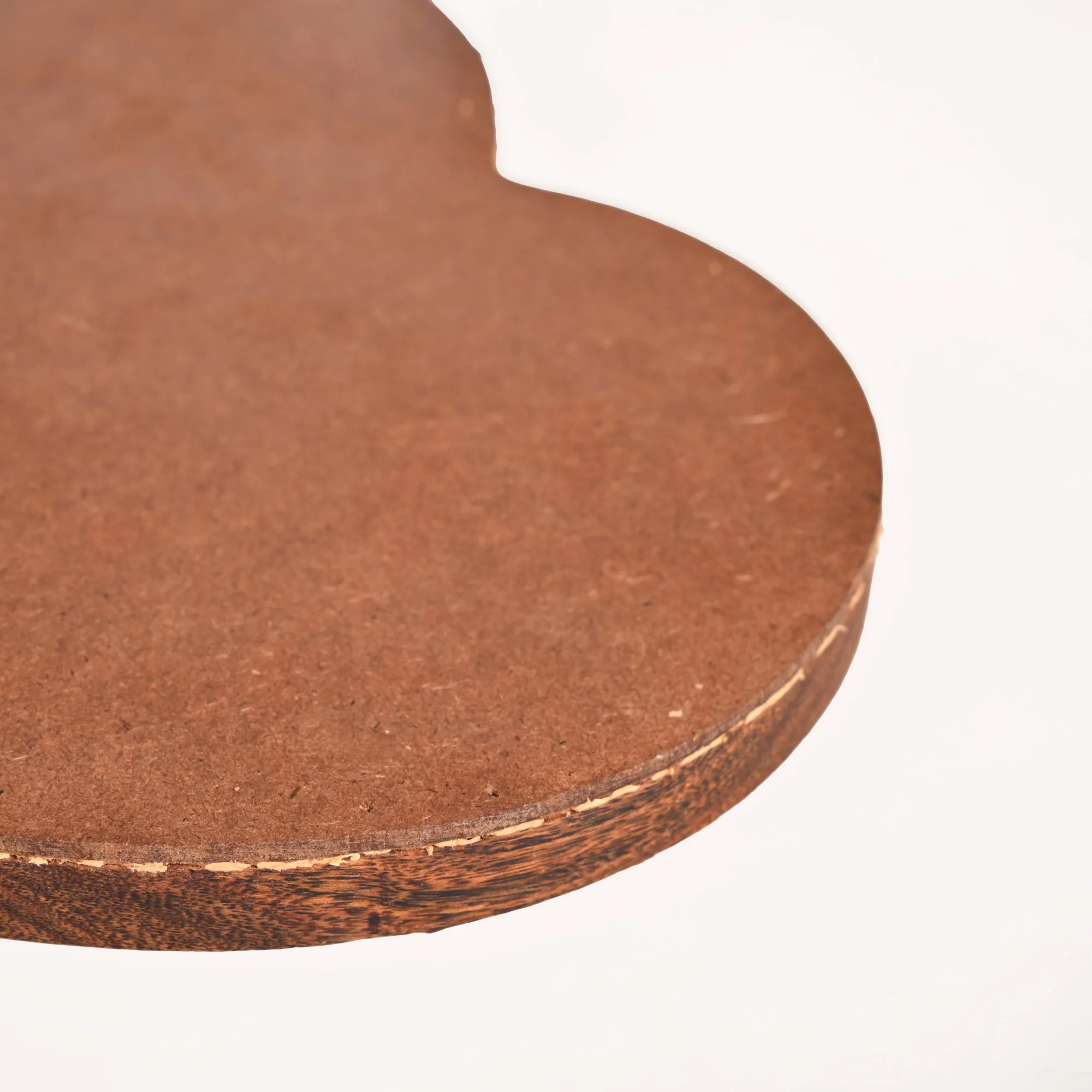 Set Of 2 Heart Wooden Platter With Organic Rattan Weave - Image 8