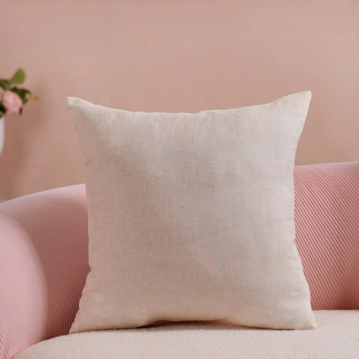 Set Of 2 Love Heart Linen Cushion Cover With Pocket 16x16 Inch - Image 8