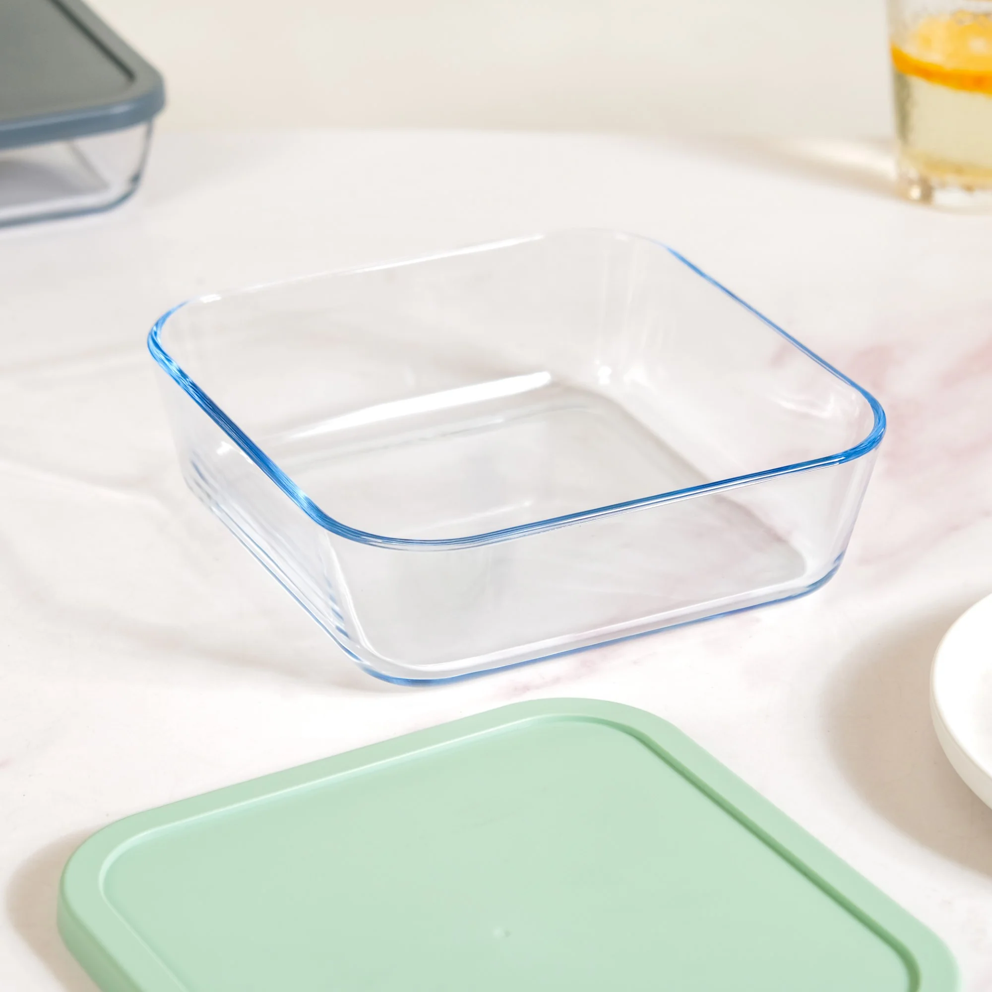 Set Of 3 Glass Container Box Nested - Image 12