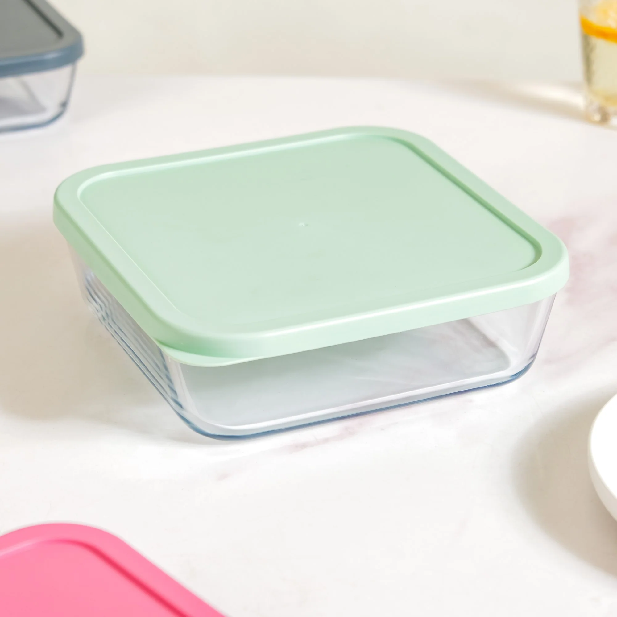 Set Of 3 Glass Container Box Nested - Image 7
