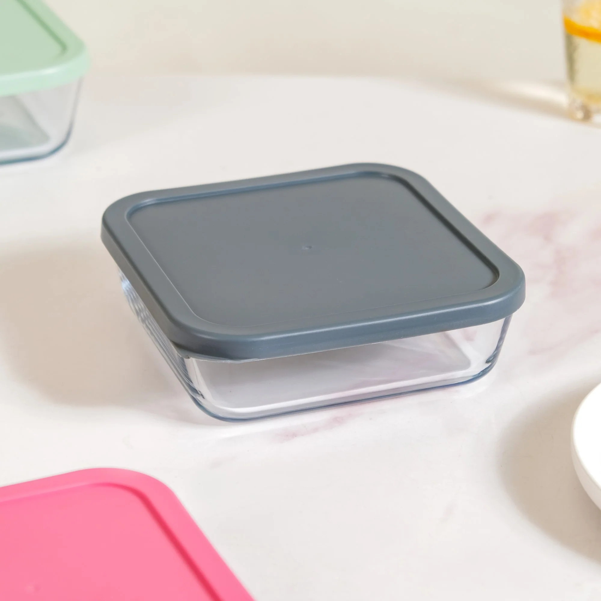 Set Of 3 Glass Container Box Nested - Image 8