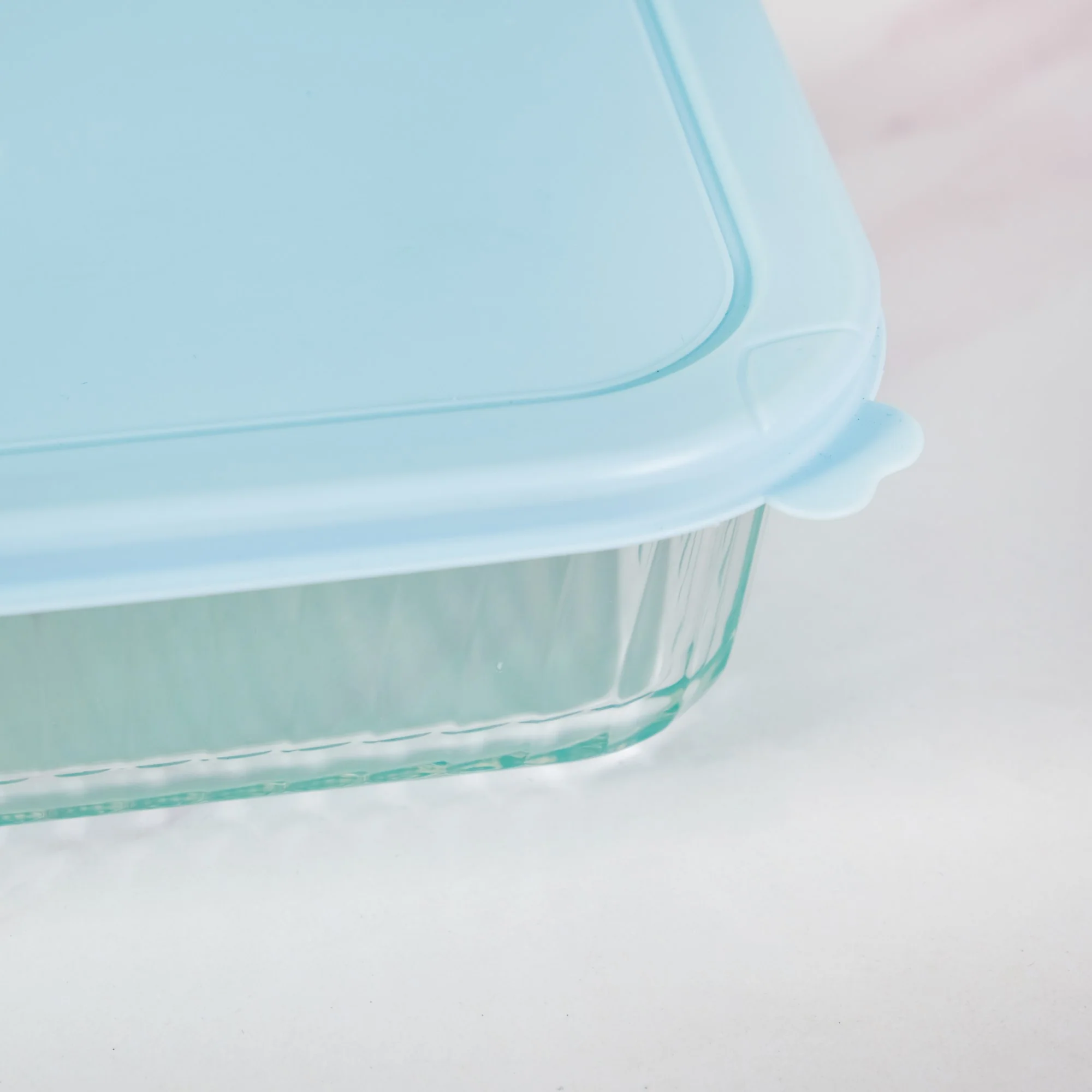 Set Of 3 Ribbed Glass Food Container With Lid S 370ml M 600ml L 1000ml - Image 10