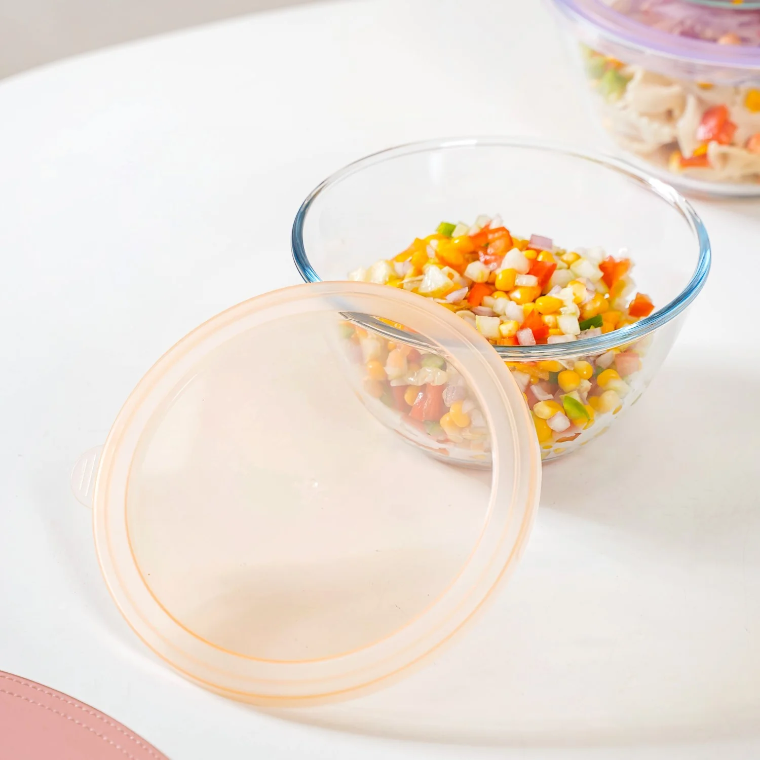 Set Of 4 Food Storage Containers With Nested Design S 500ml M 800ml L 1000ml XL 1600ml - Image 7