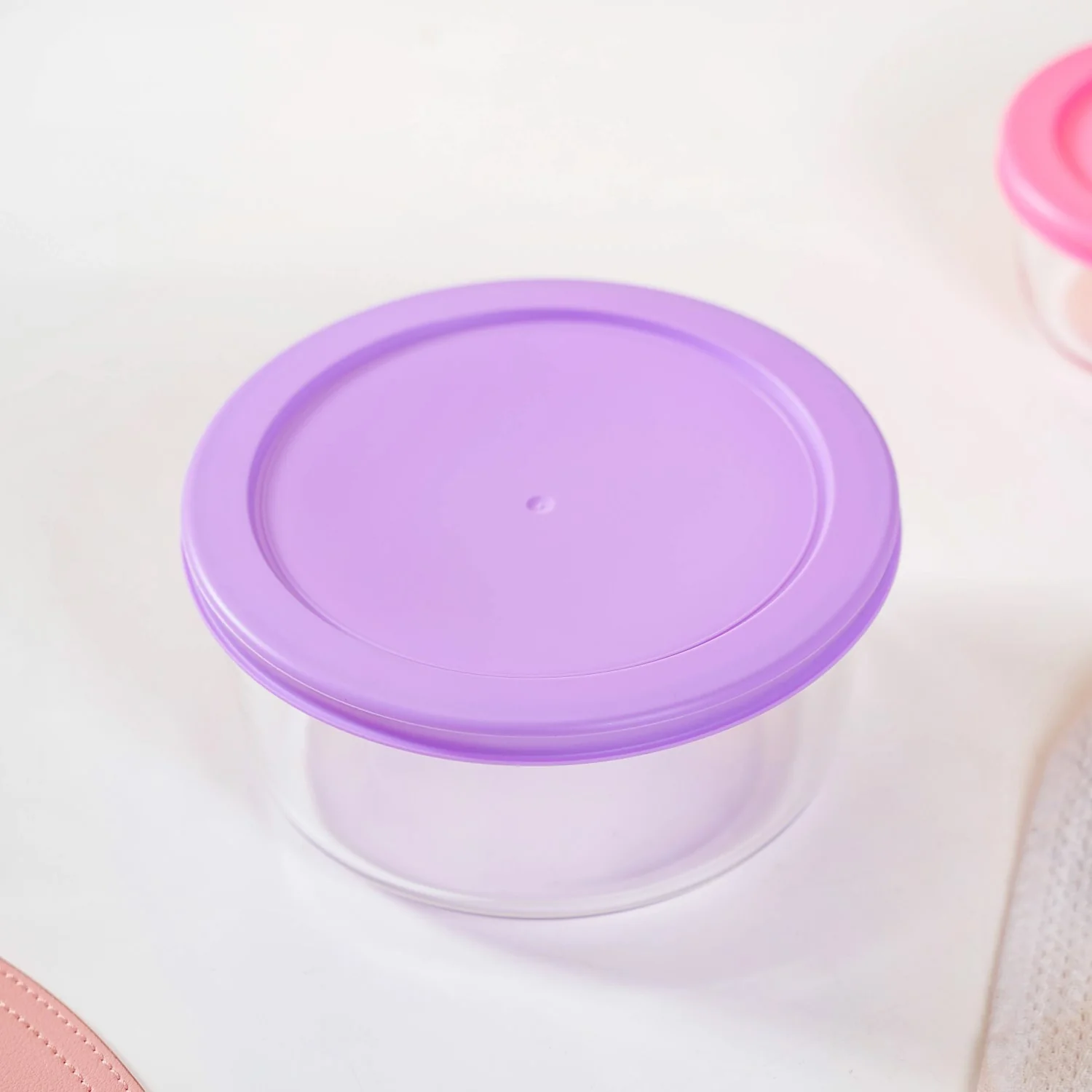 Set Of 4 Round Nested Transparent Glass Containers S 230ml M 460ml L 950ml XL 1650ml - Image 6