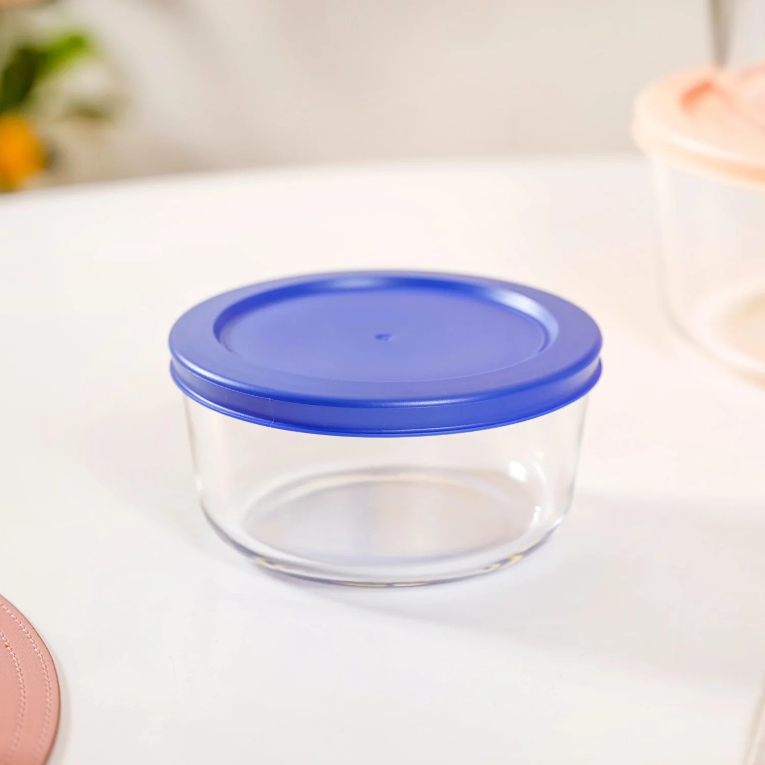 Set Of 4 Round Nested Transparent Glass Containers S 230ml M 460ml L 950ml XL 1650ml - Image 7