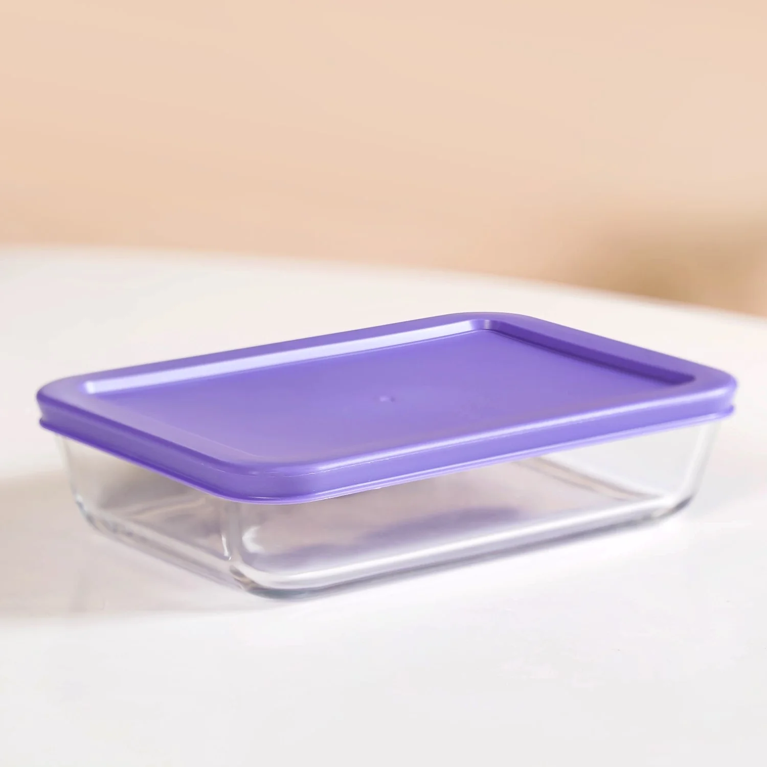 Set Of 4 Shallow Borosilicate Glass Food Storage Container 700ml - Image 9