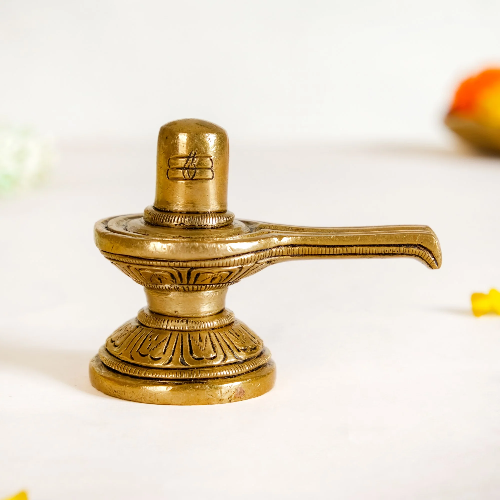 Shivling Brass Showpiece For Puja Room 5cm - Image 10