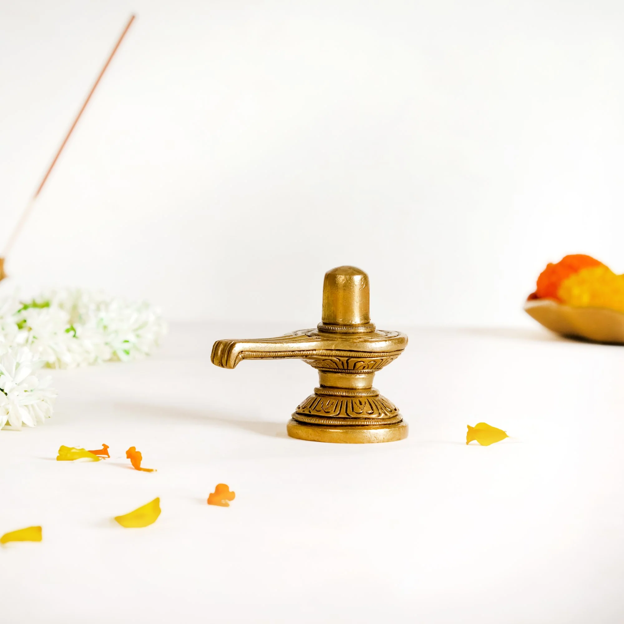 Shivling Brass Showpiece For Puja Room 5cm - Image 6